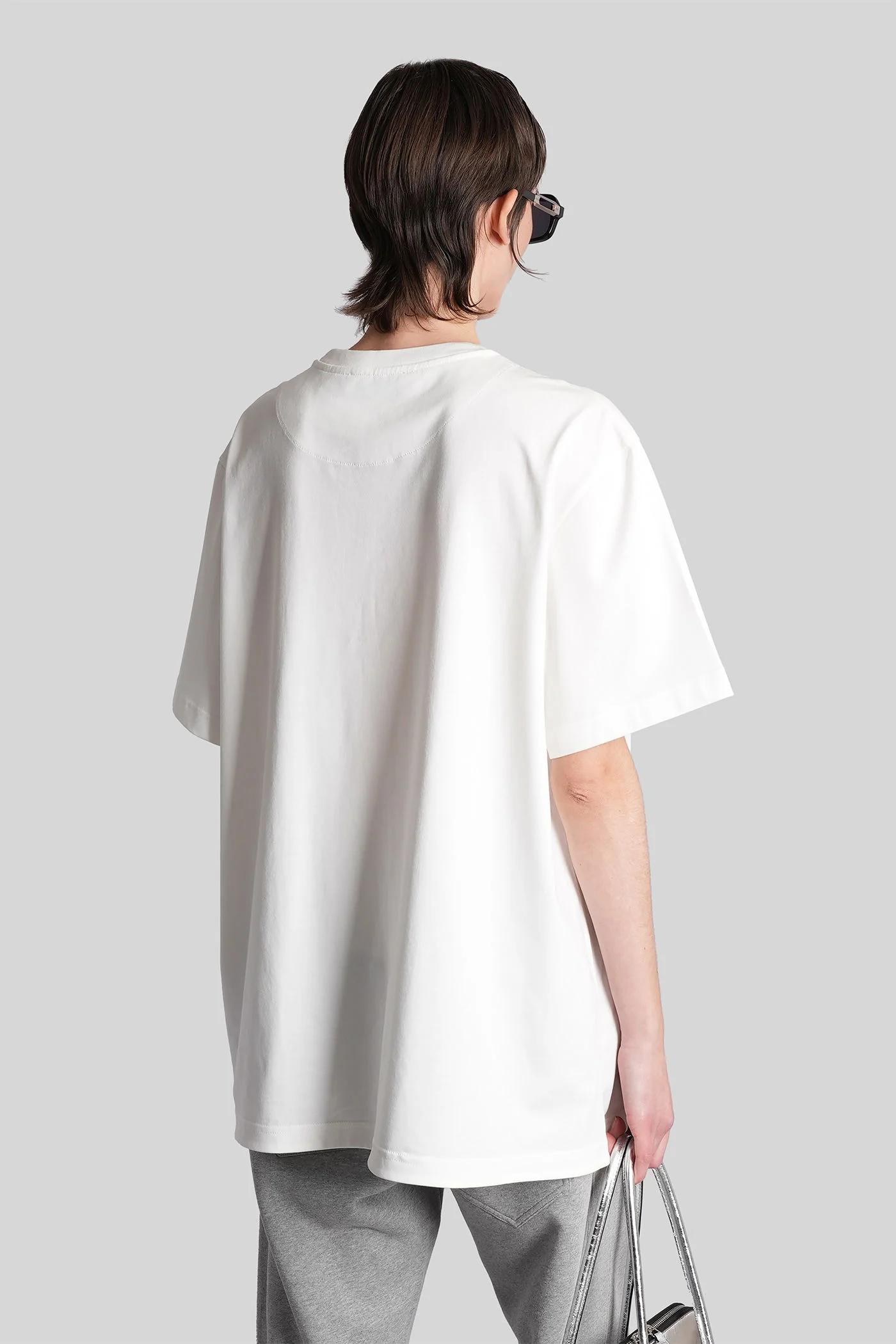 T-Shirt in white cotton - Image 3