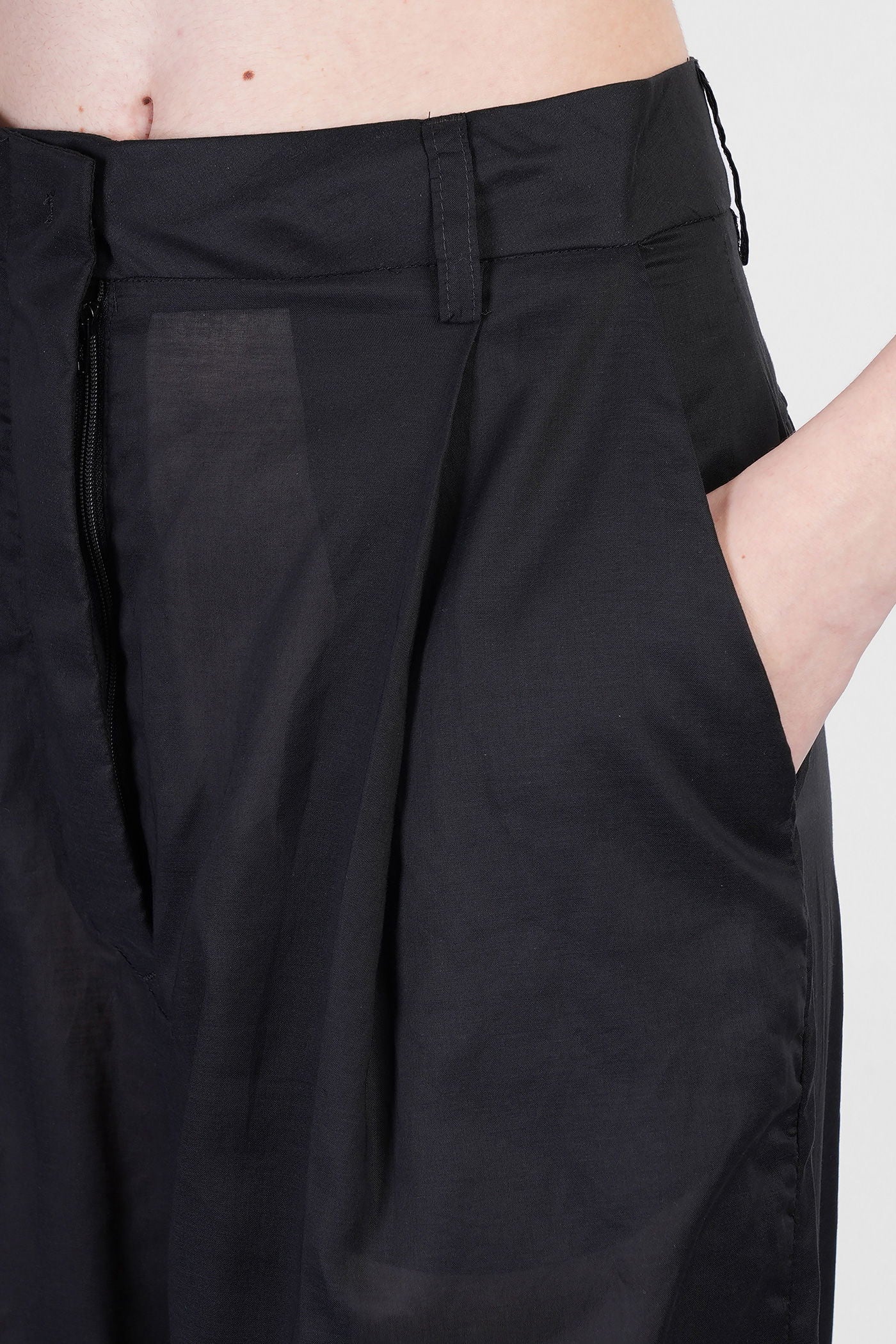 Billie 3111 Pants in black cotton - Image 5