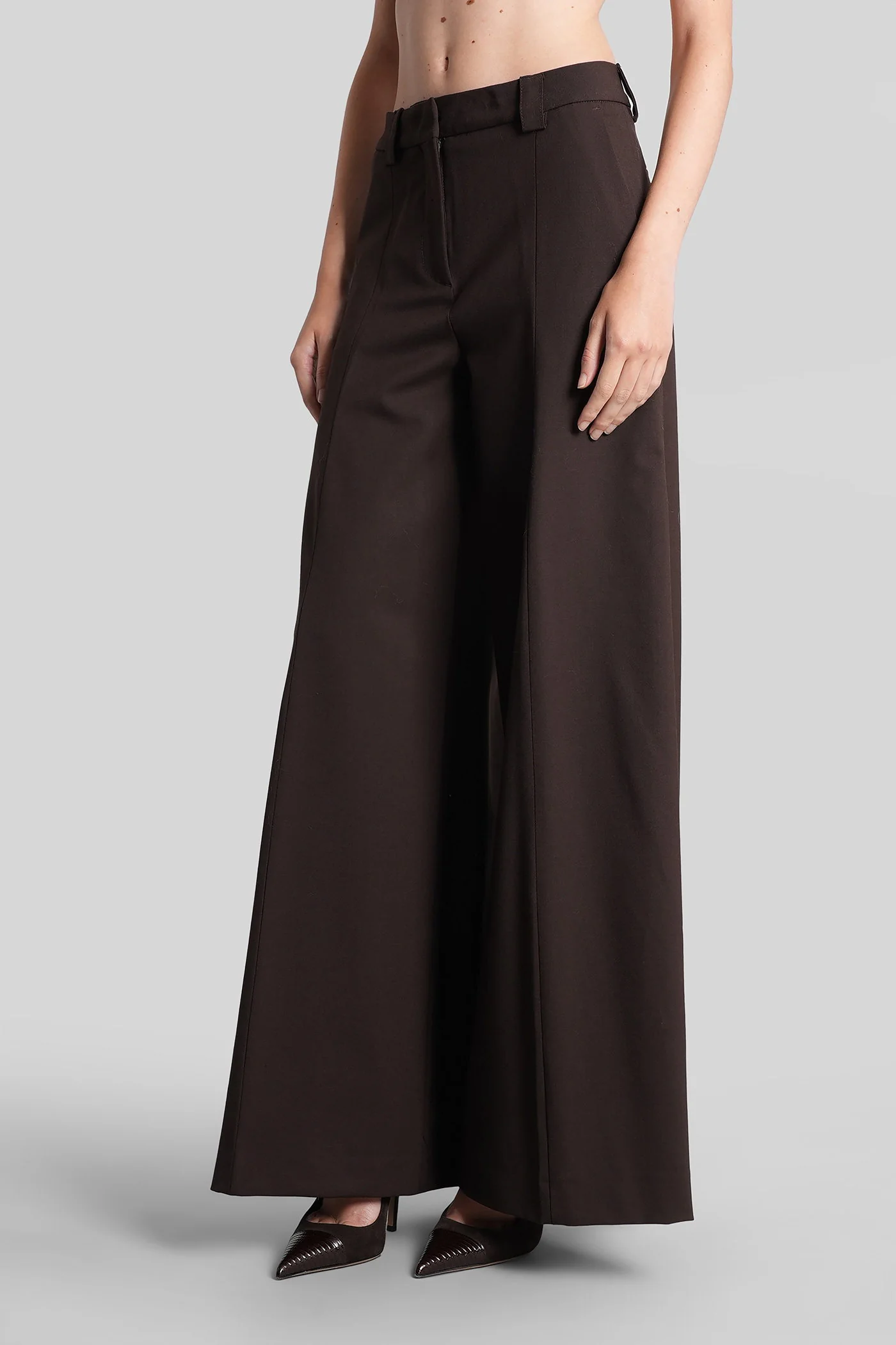 C alma 3101 Pants in brown polyester - Image 4