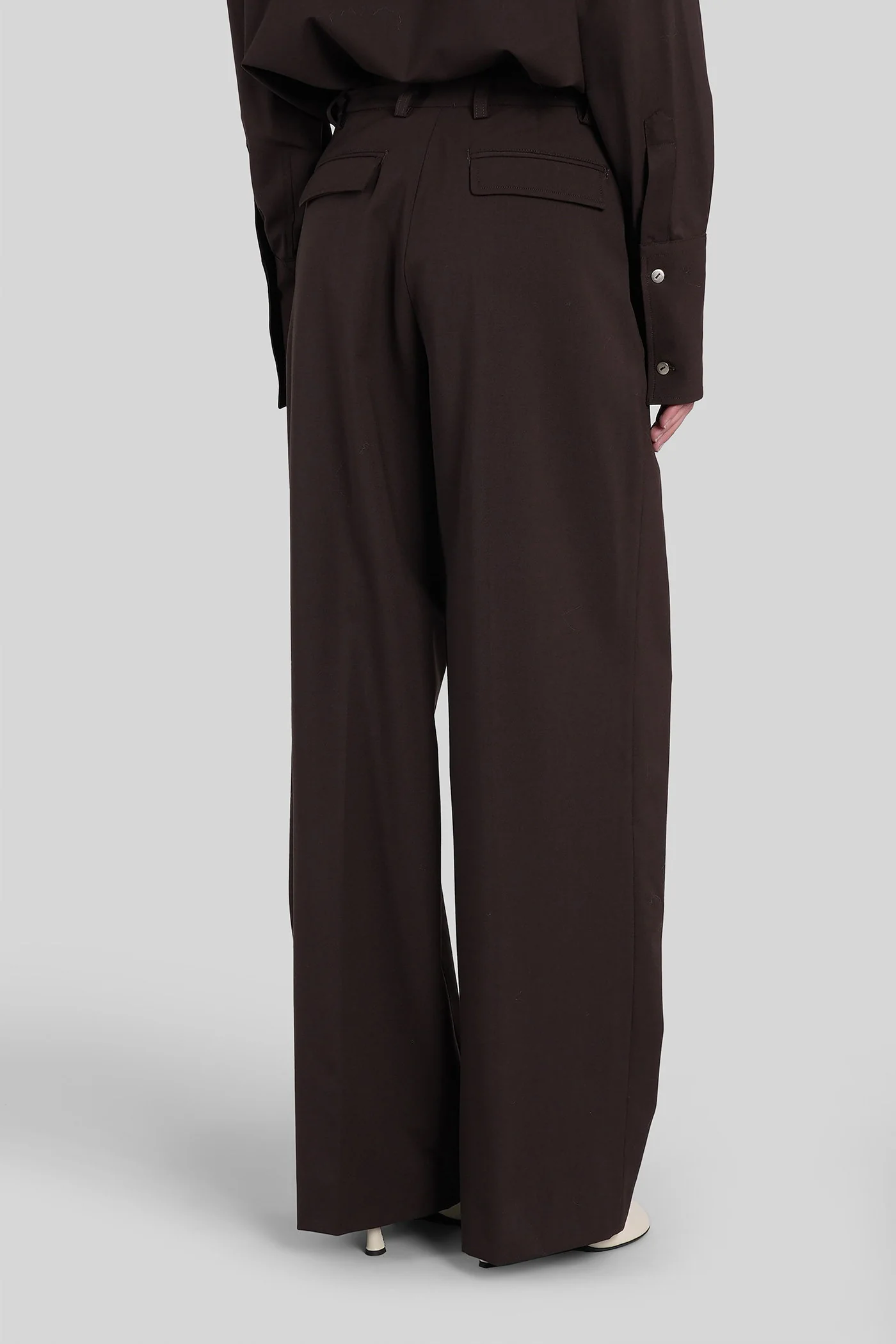 C axel 3104 Pants in brown polyester - Image 3