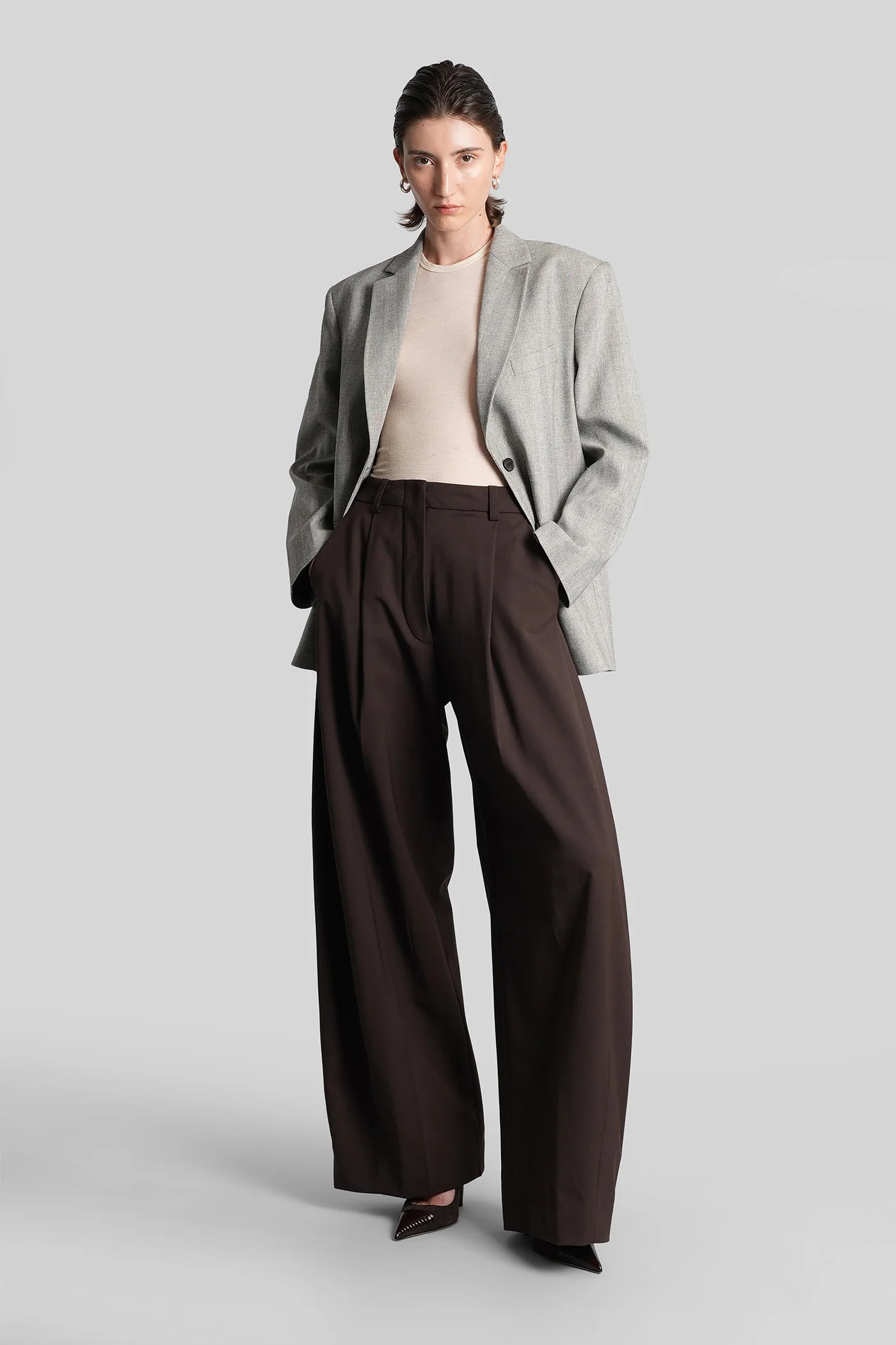 C billie 3111 Pants in brown polyester - Image 2