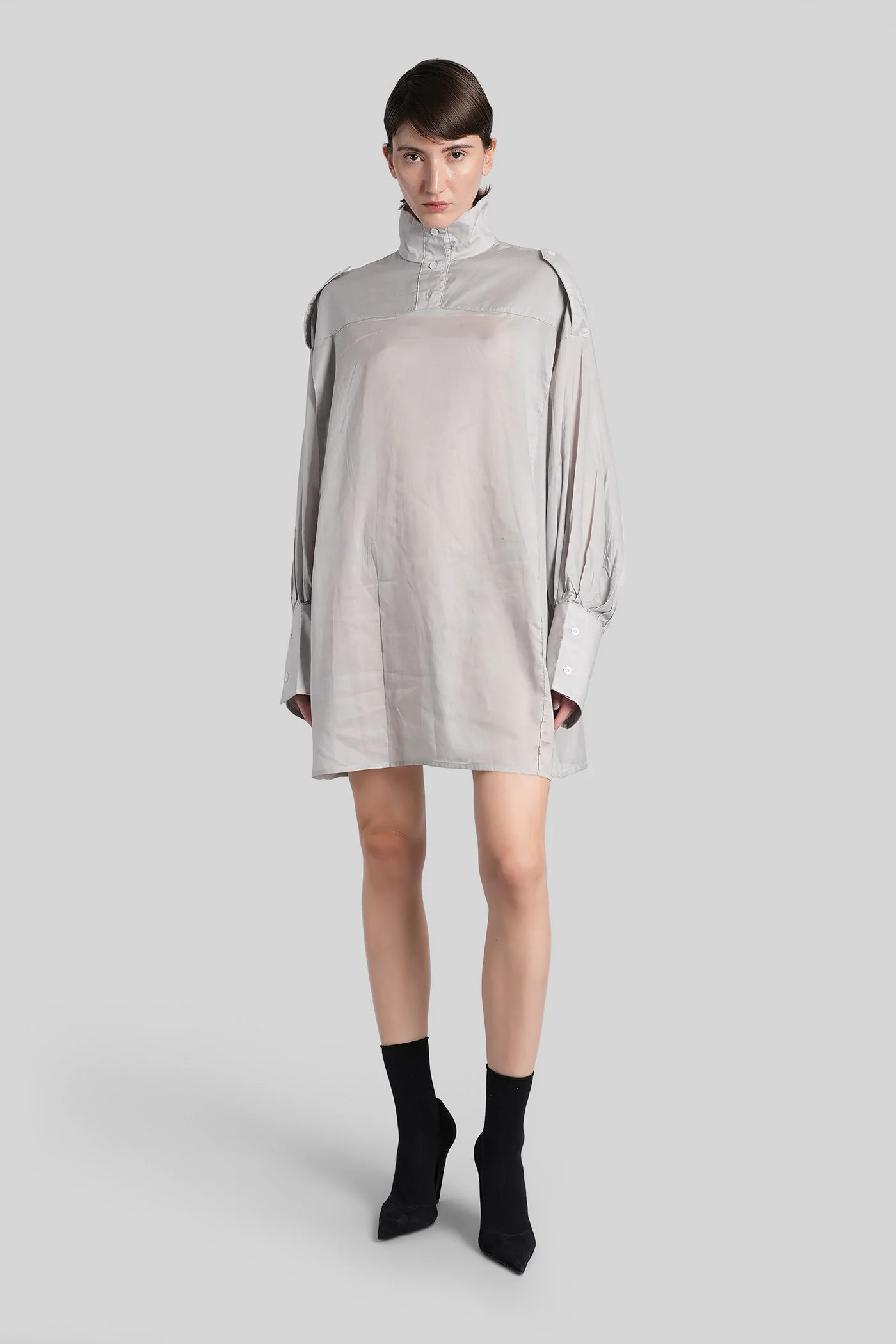 Ciara Shirt in grey cotton