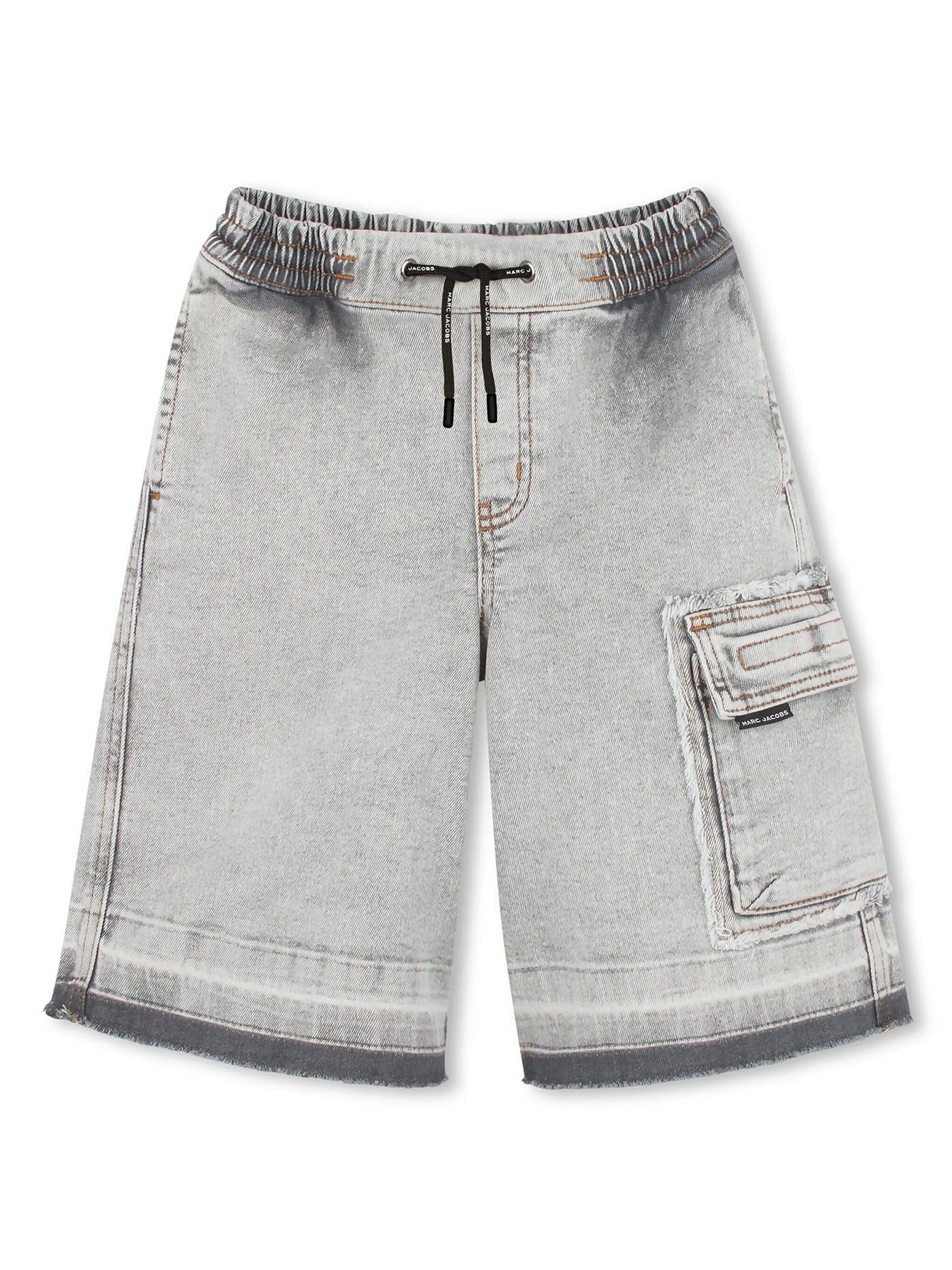 Shorts in grey cotton