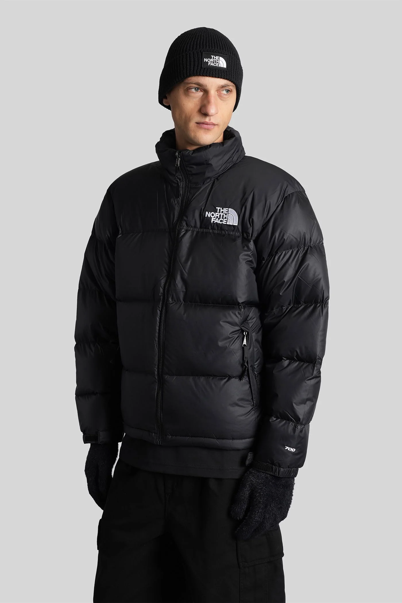 M 1996 retro nuptse puffer in black nylon - Image 4