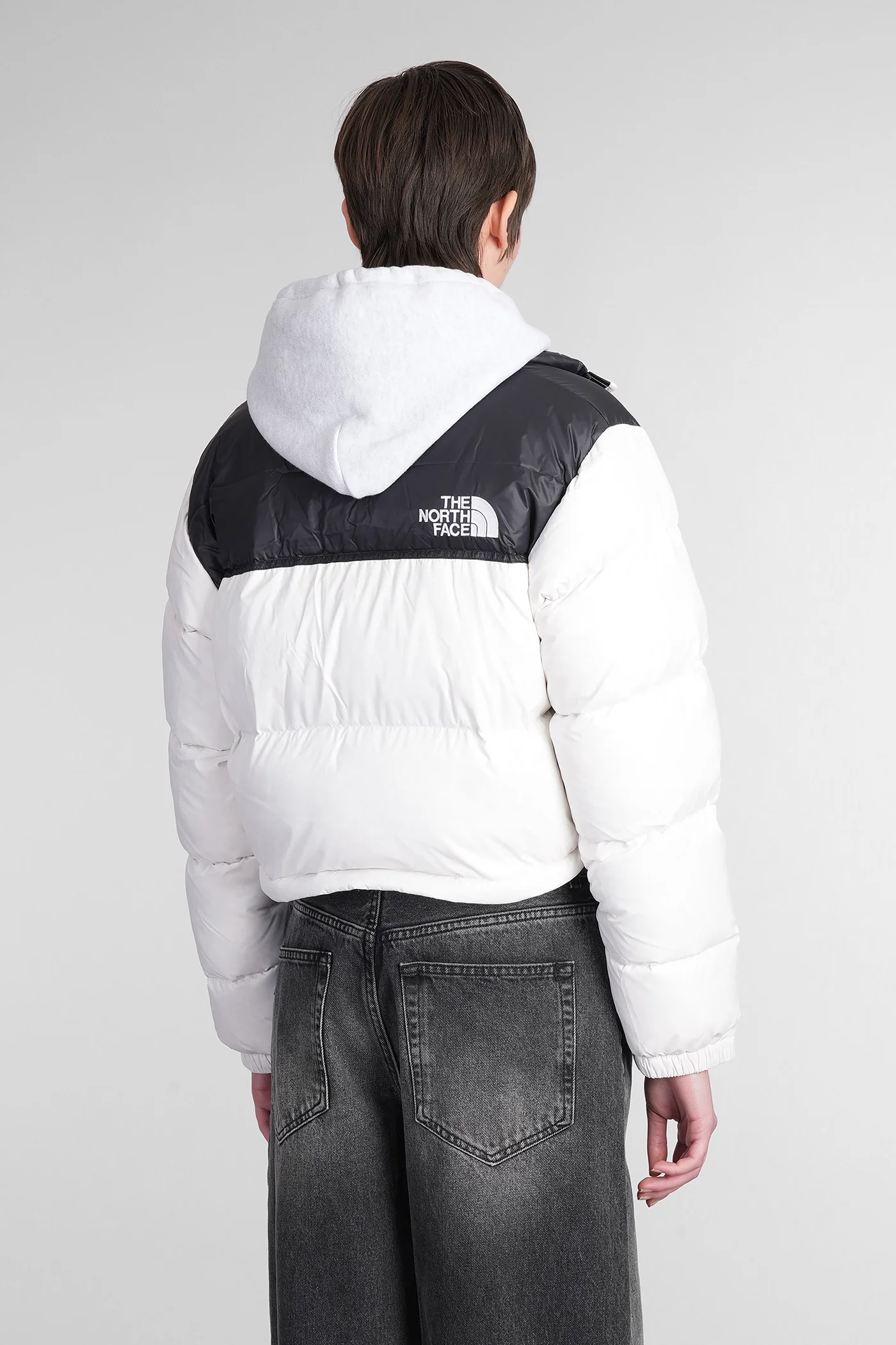 Nuptse Short puffer in white polyamide - Image 3