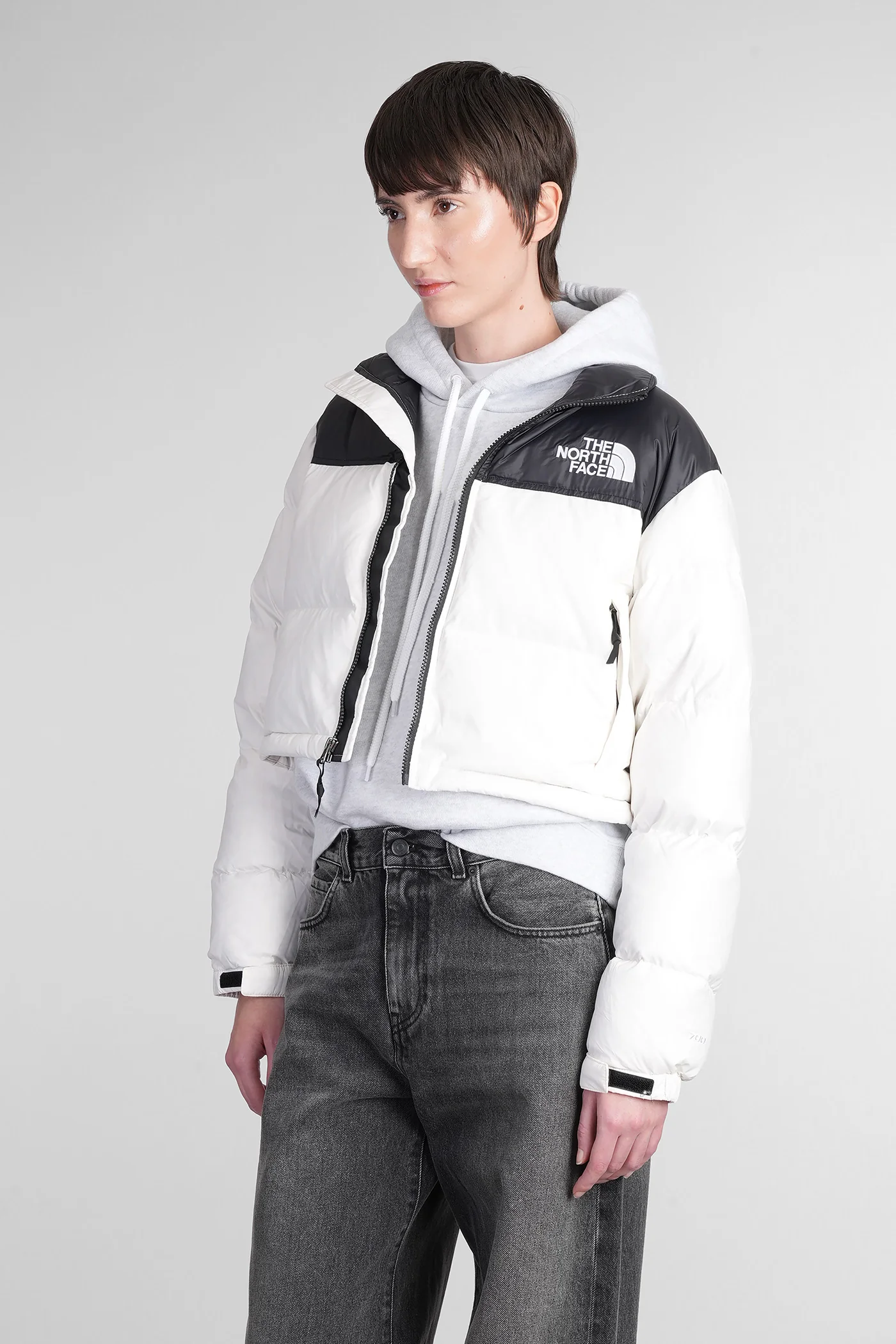 Nuptse Short puffer in white polyamide - Image 4