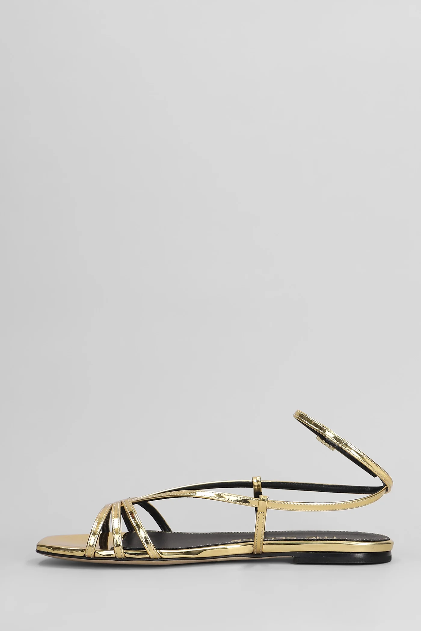 Flats in gold leather - Image 3