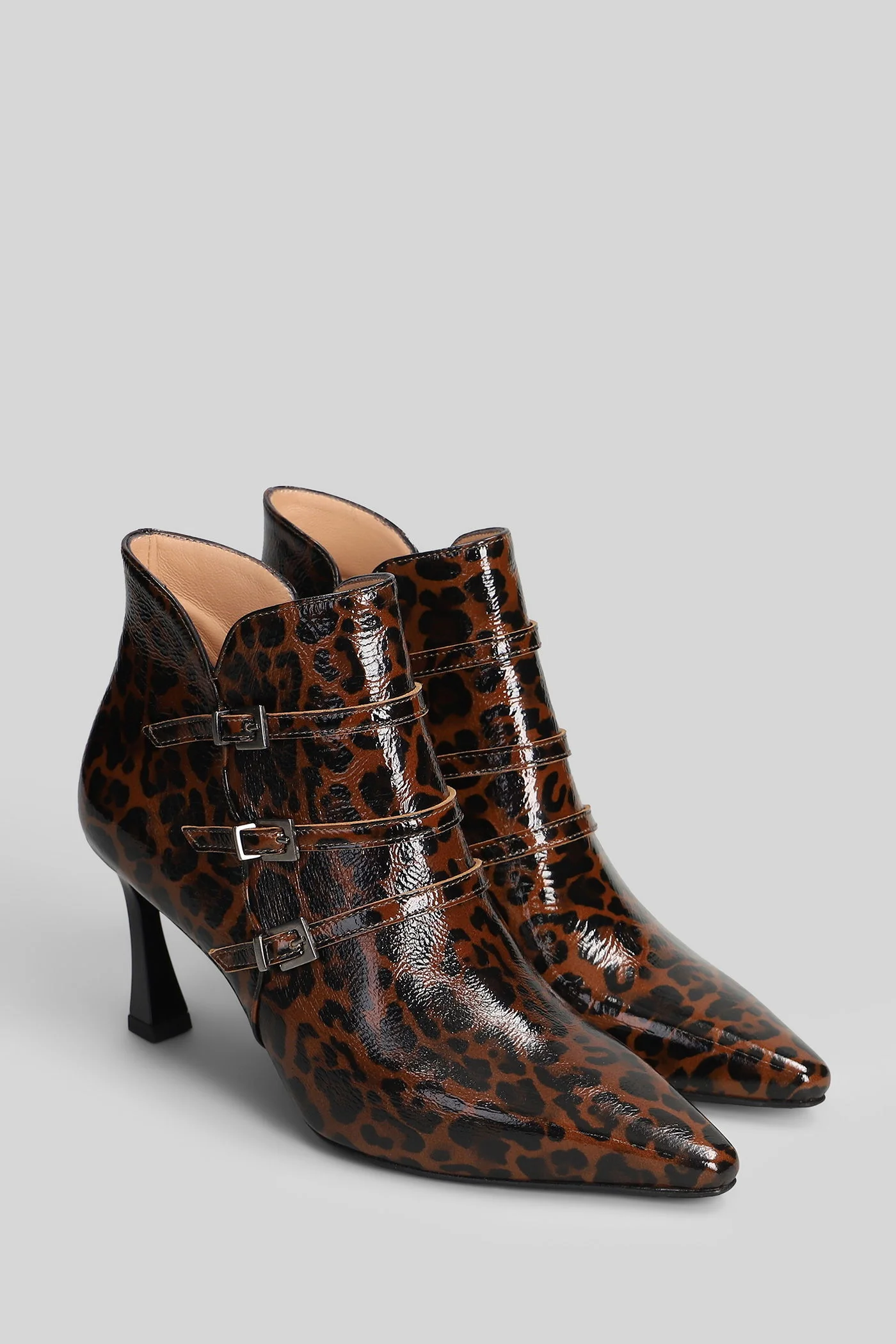 High heels Ankle boots in Animalier leather - Image 2