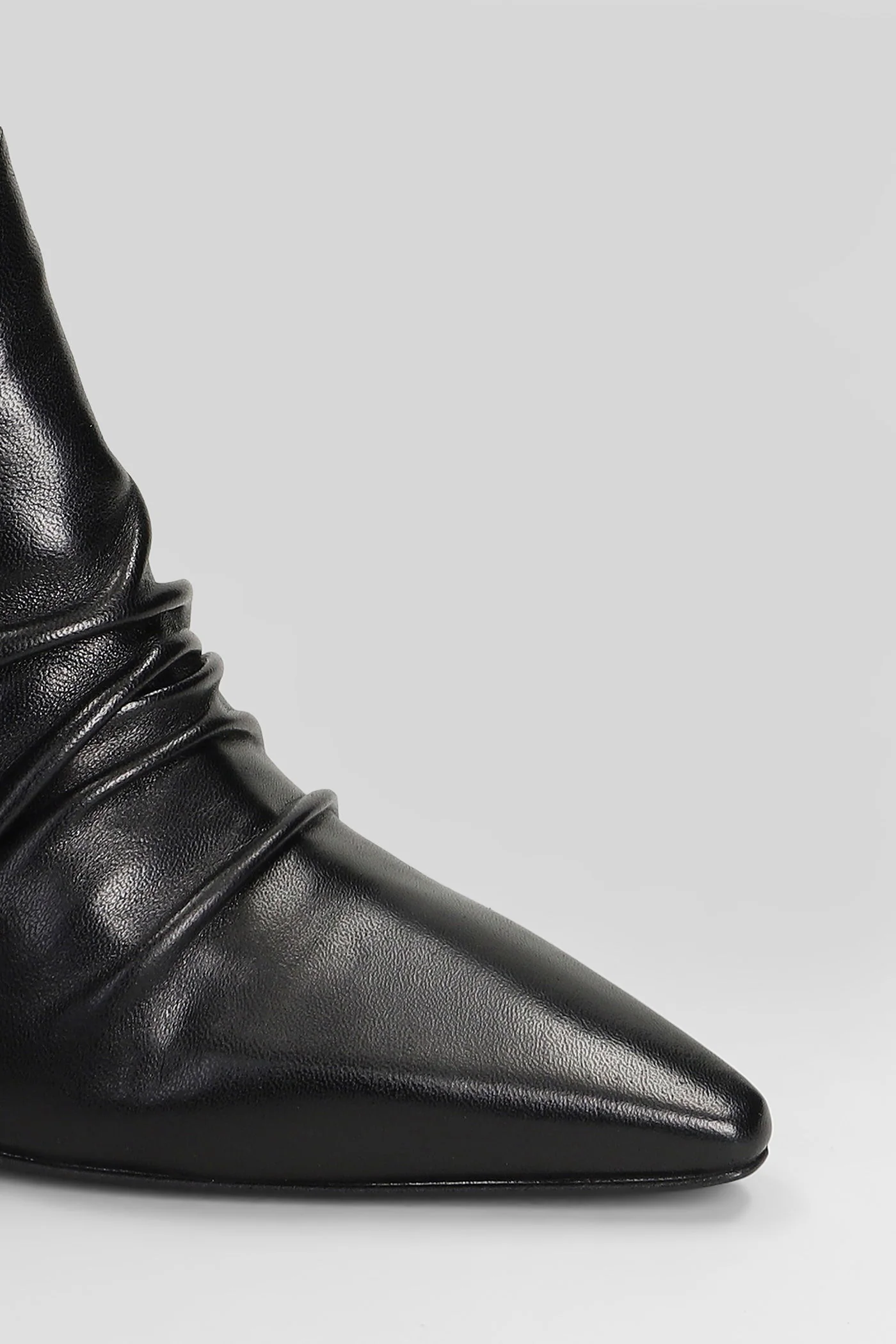 High heels Ankle boots in black leather - Image 5