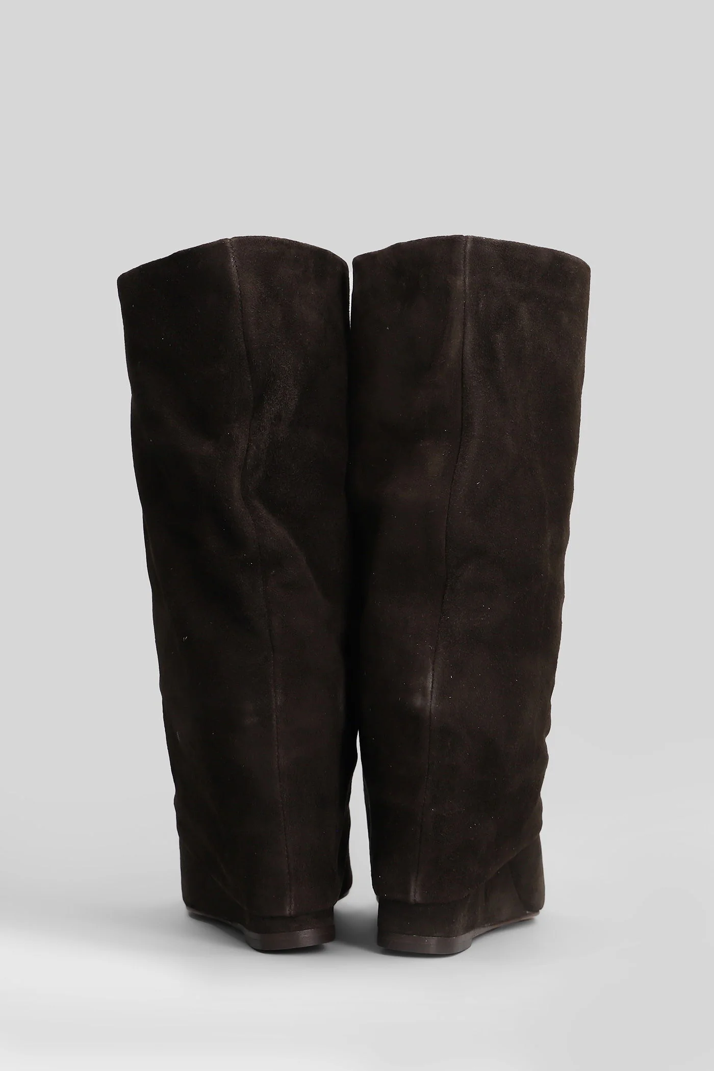 High heels Ankle boots in dark brown suede - Image 4