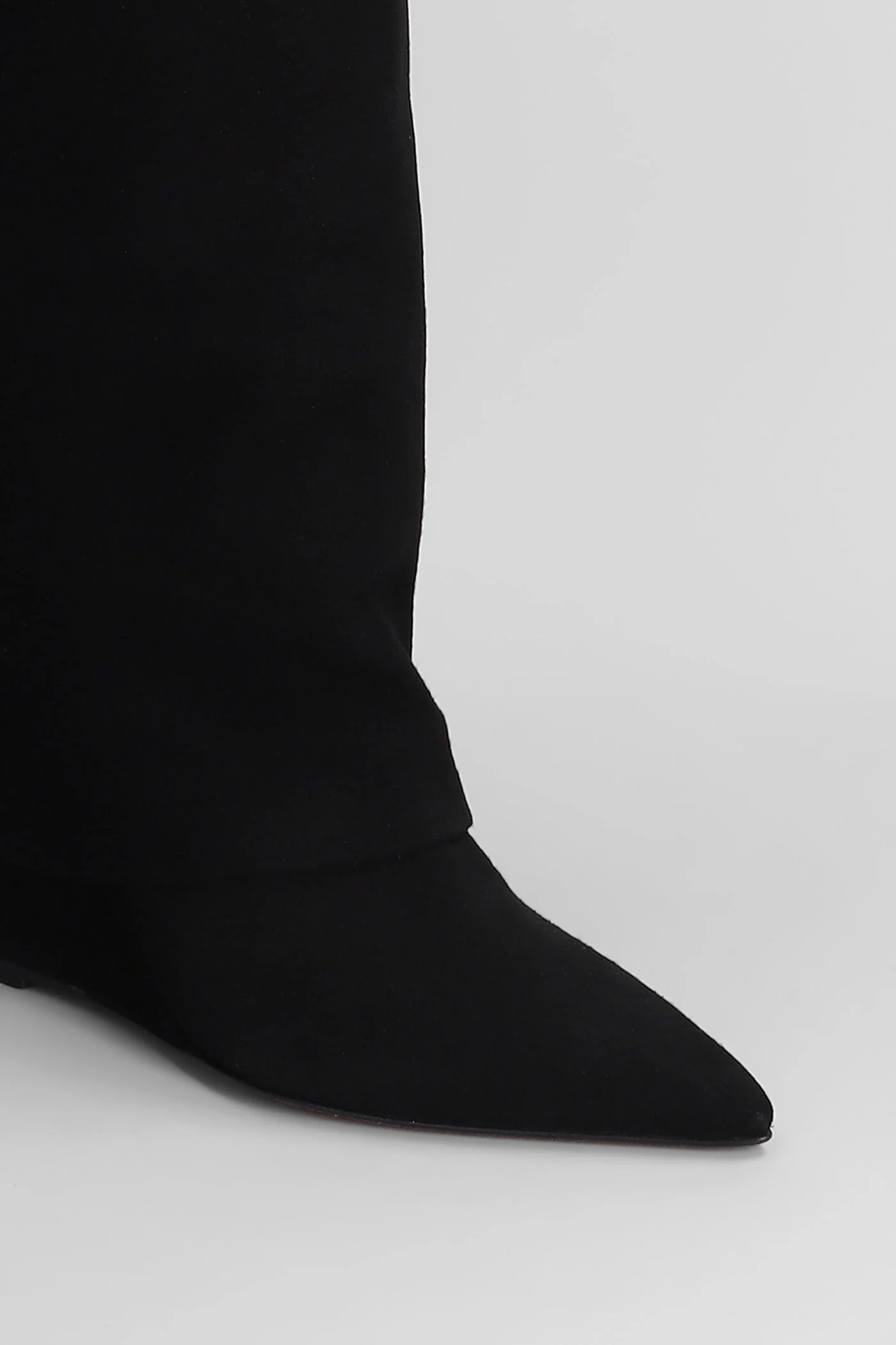 High heels boots in black suede - Image 5