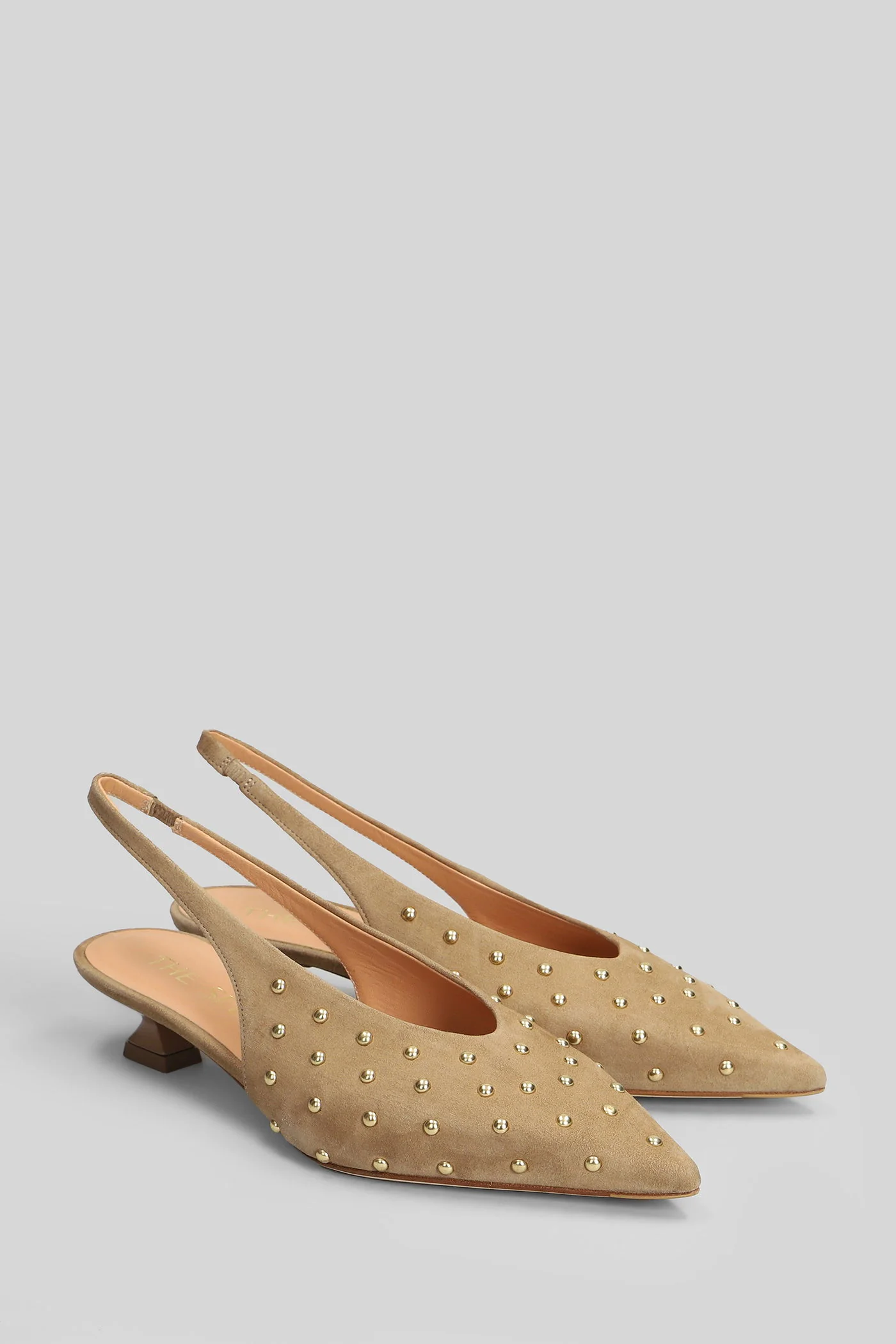 Pumps in beige suede - Image 2