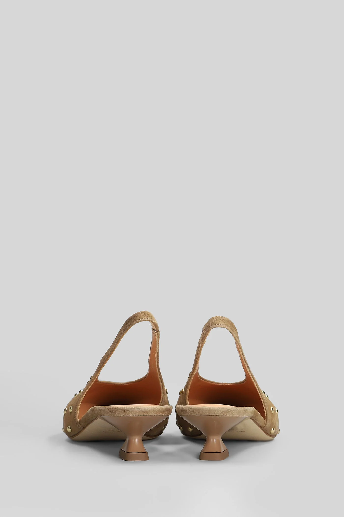 Pumps in beige suede - Image 4