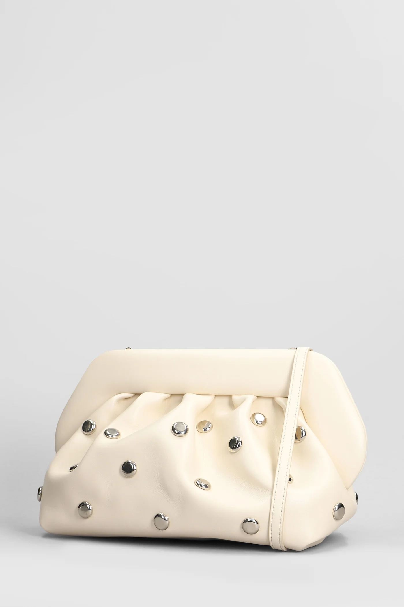 Bios Beads Clutch in beige faux leather - Image 2