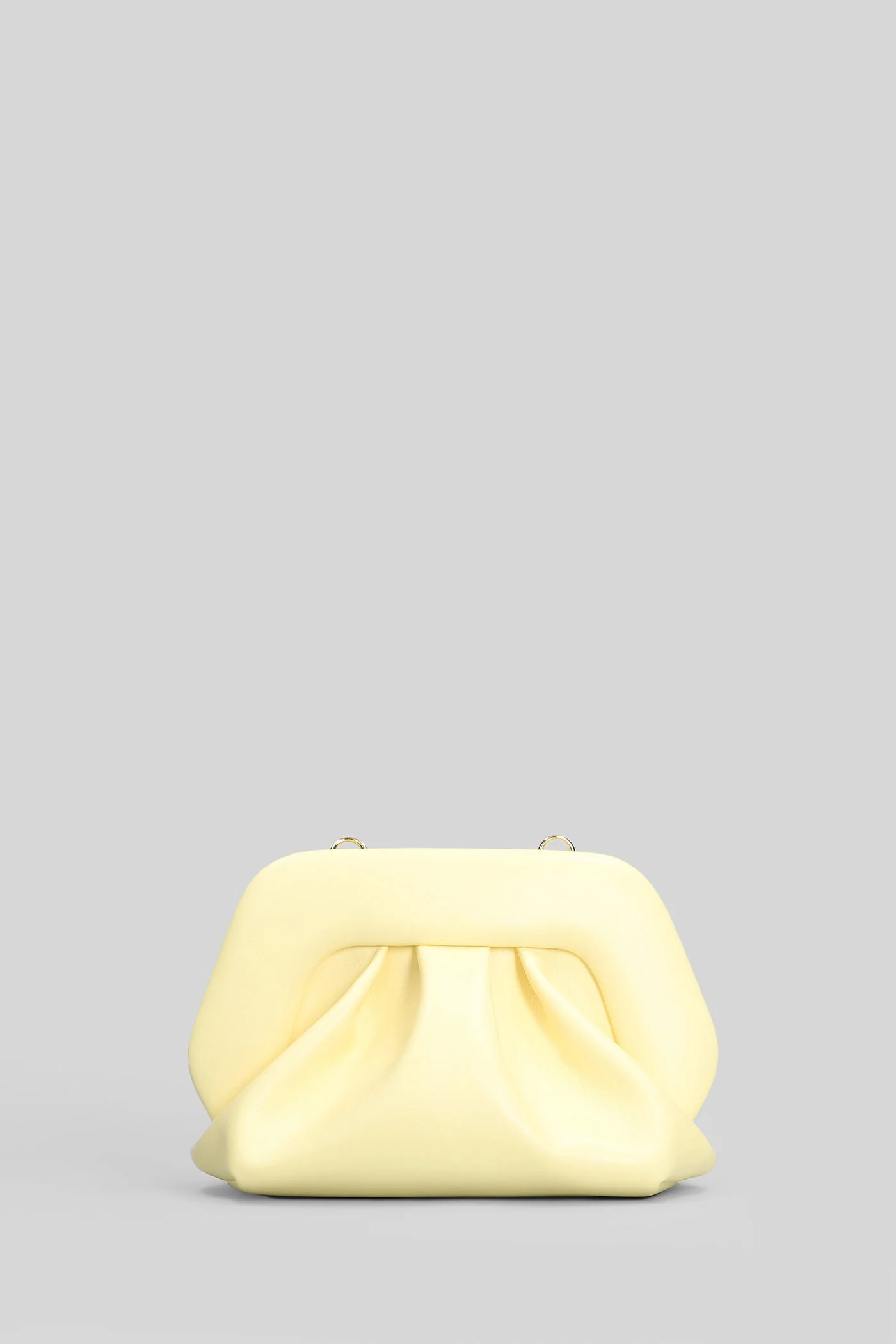 Bios Small Clutch in yellow faux leather - Image 3