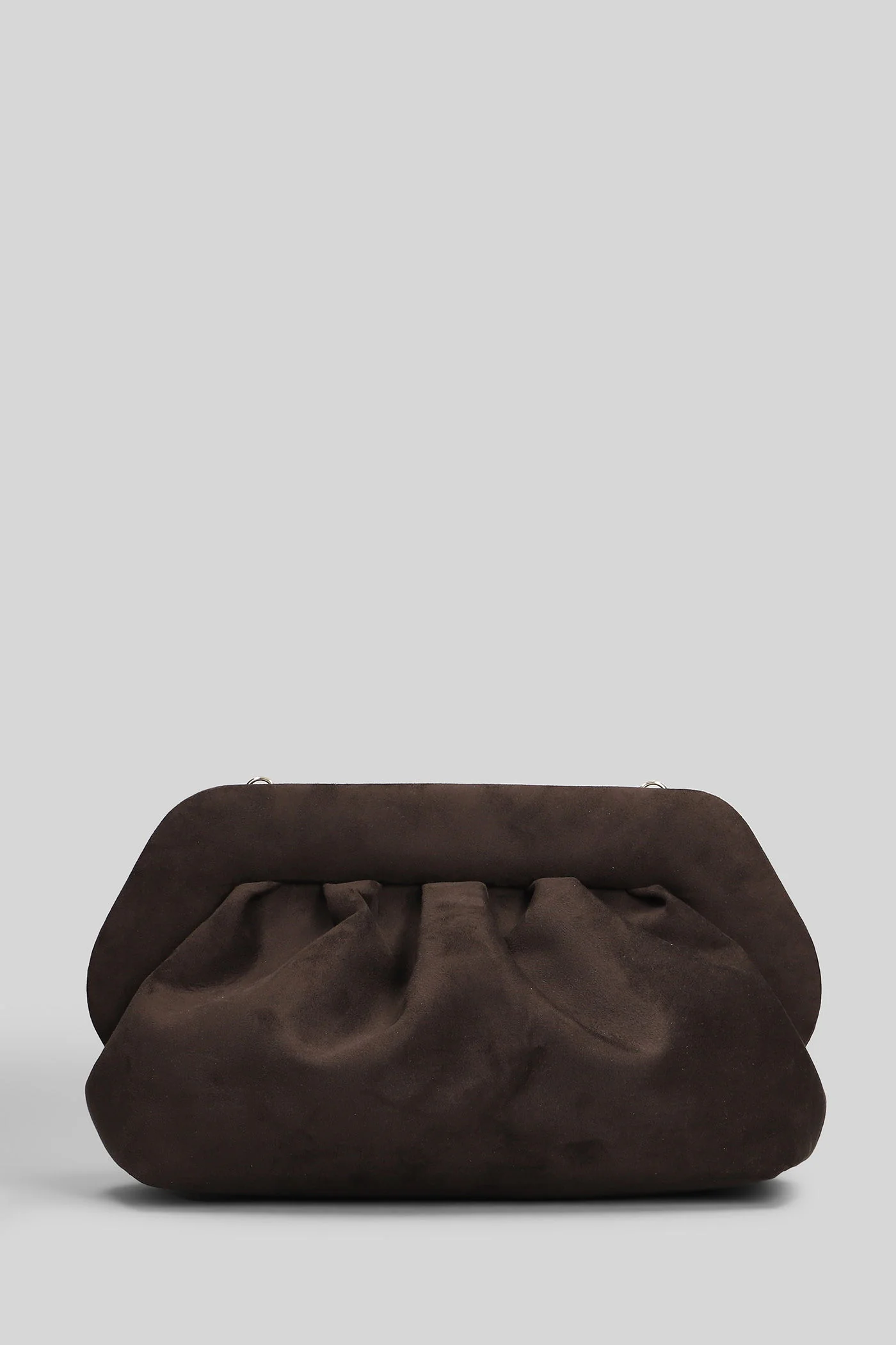 Bios Suede Clutch in brown suede - Image 3