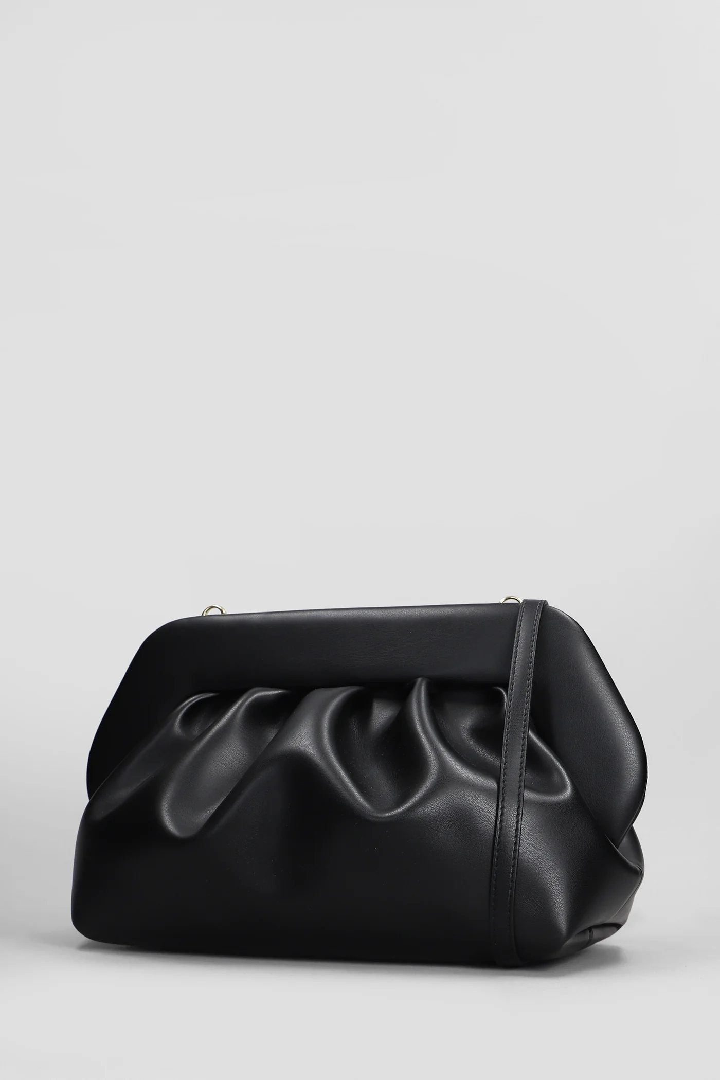 Bios Vegan Fabric Clutch in black faux leather - Image 2