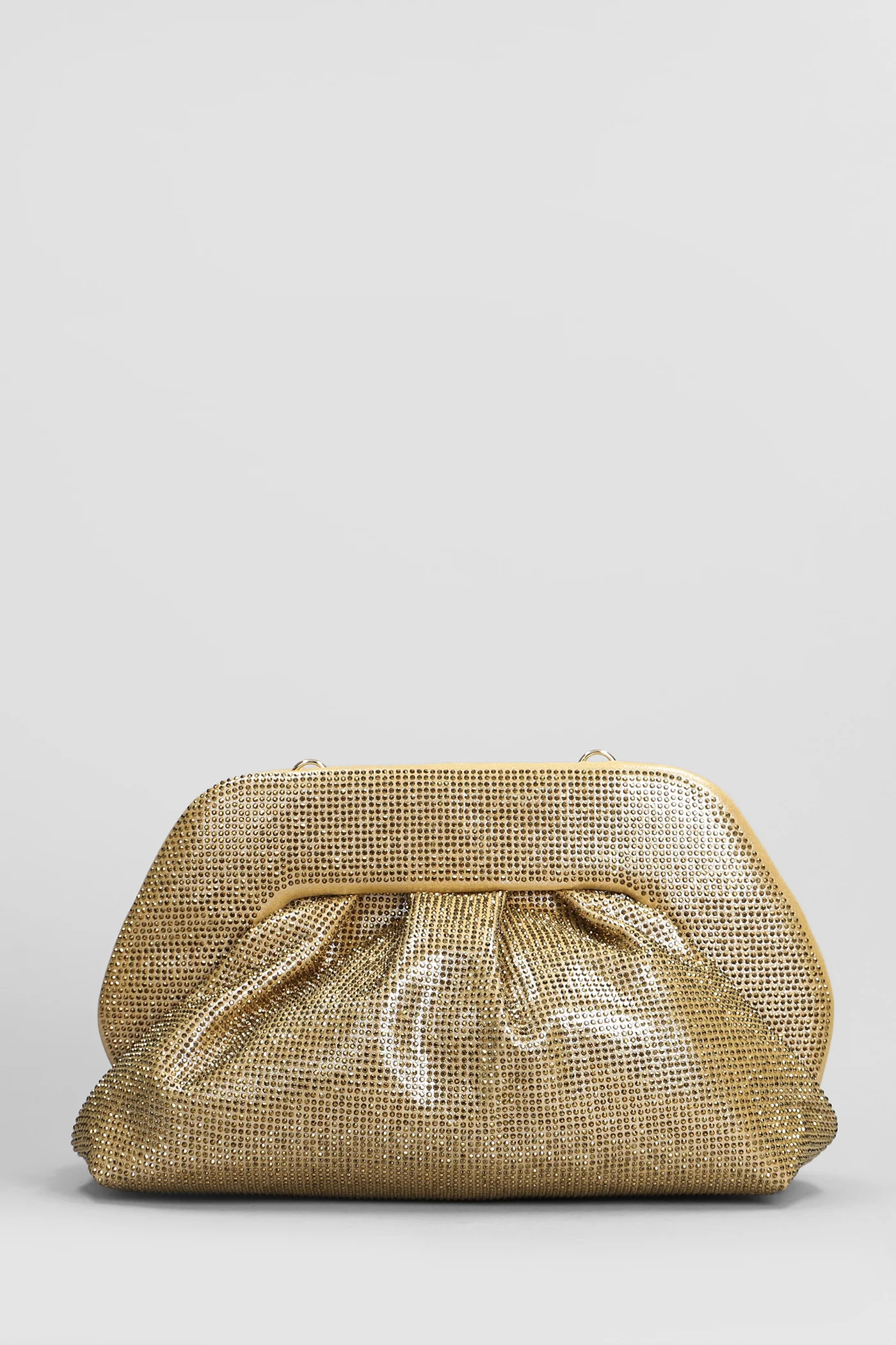 Tia Strass Clutch in gold faux leather - Image 3