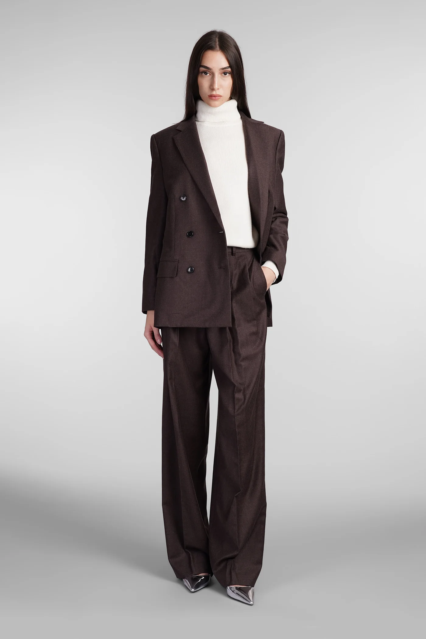 Blazer in brown wool - Image 2