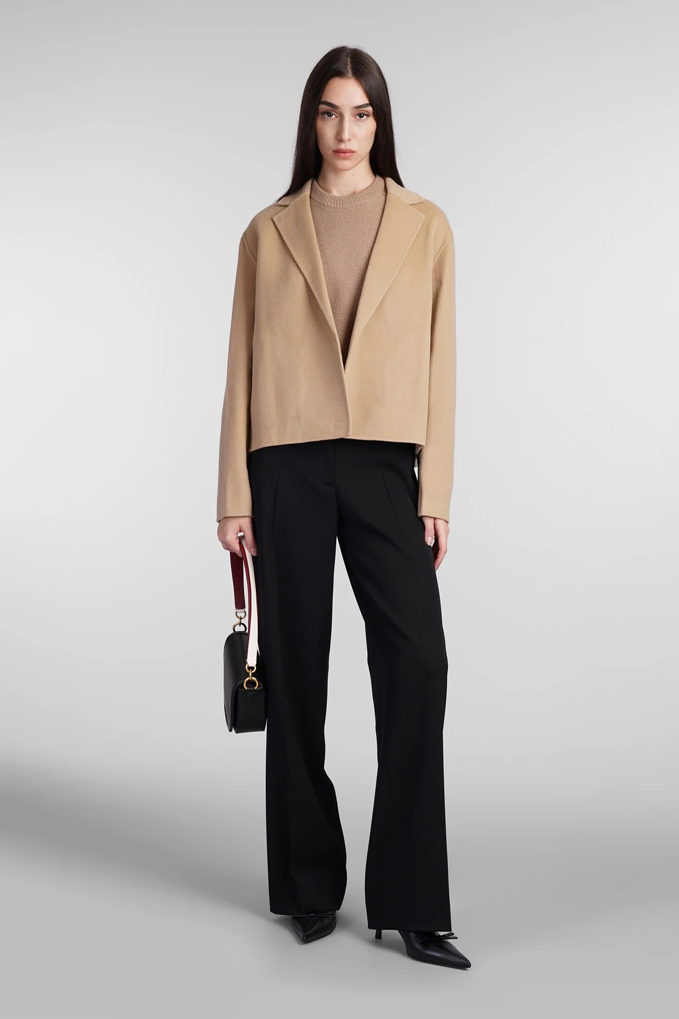 Cardigan in beige wool - Image 2