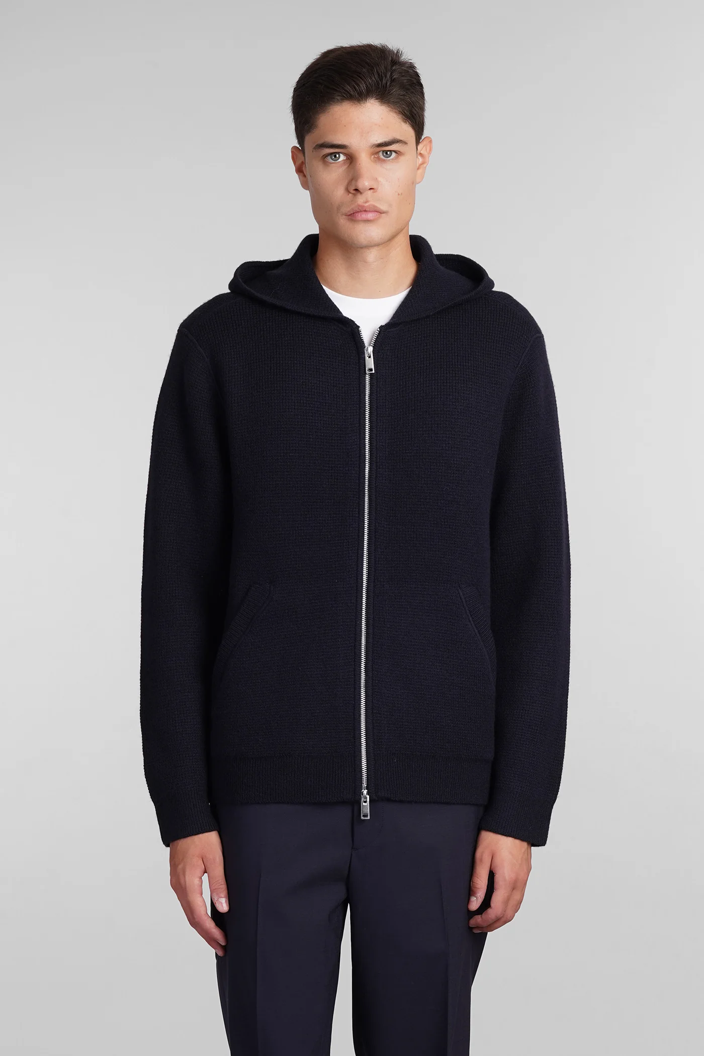 Casual jacket in blue cashmere - Image 21