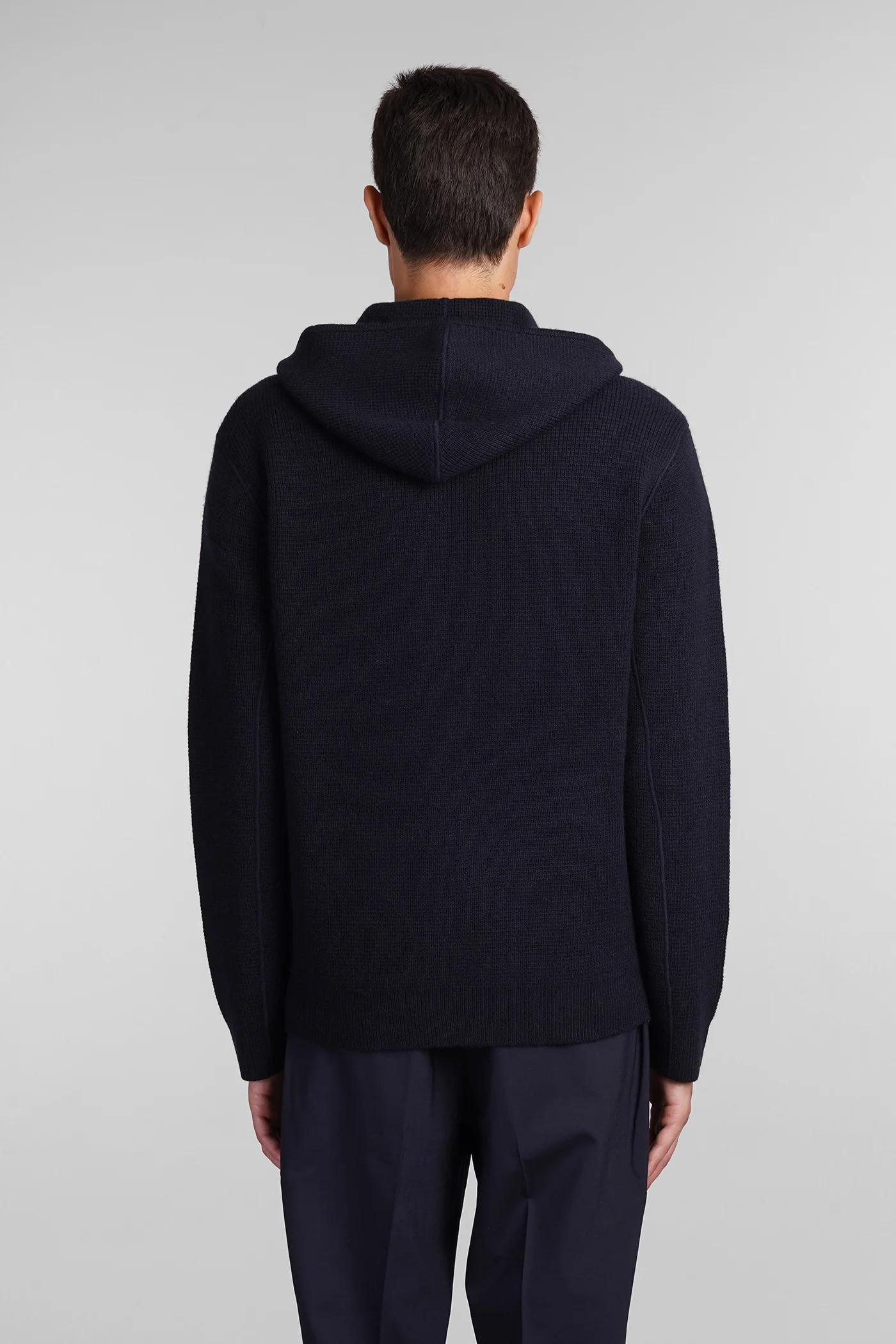 Casual jacket in blue cashmere - Image 38