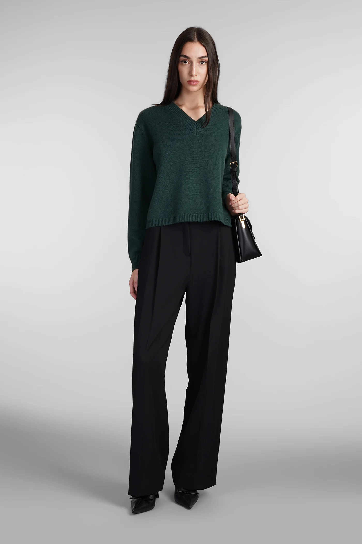 Knitwear in green cashmere - Image 2
