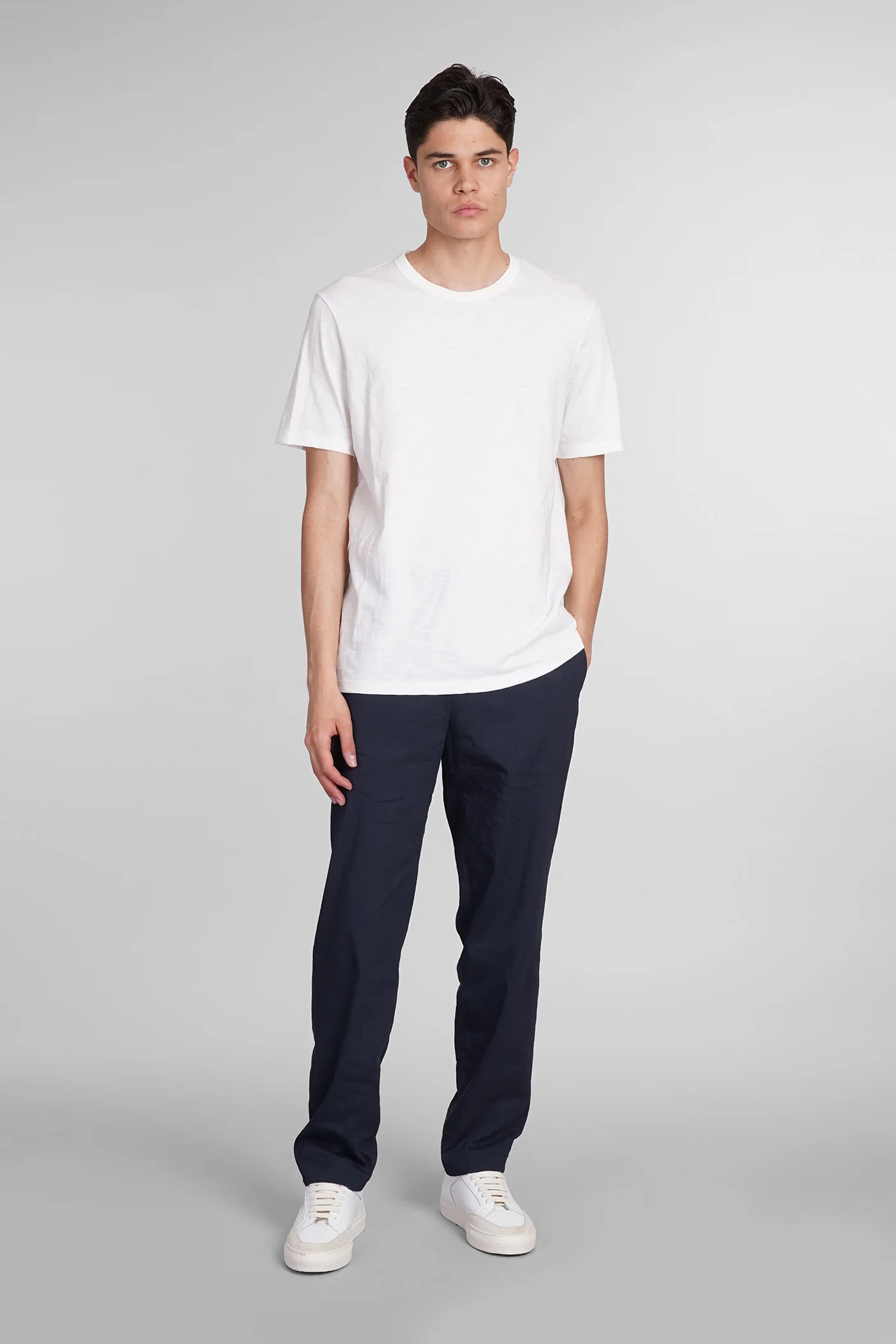 Pants in blue linen - Image 2