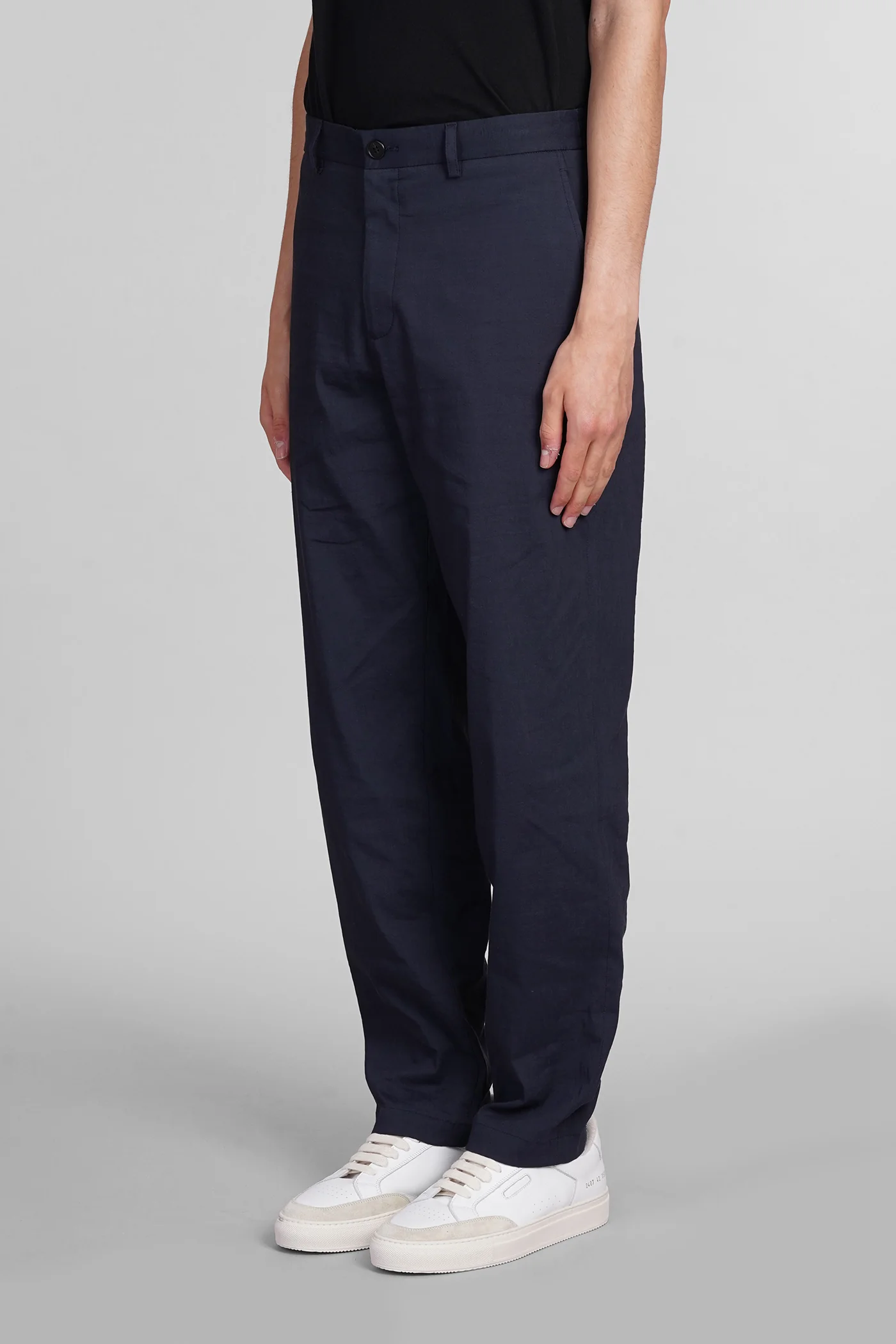 Pants in blue linen - Image 4