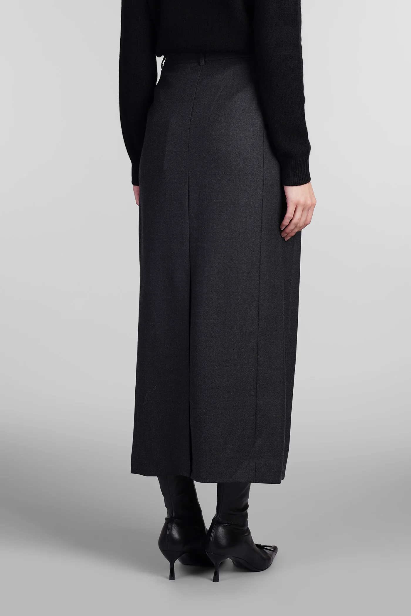 Skirt in grey wool - Image 3