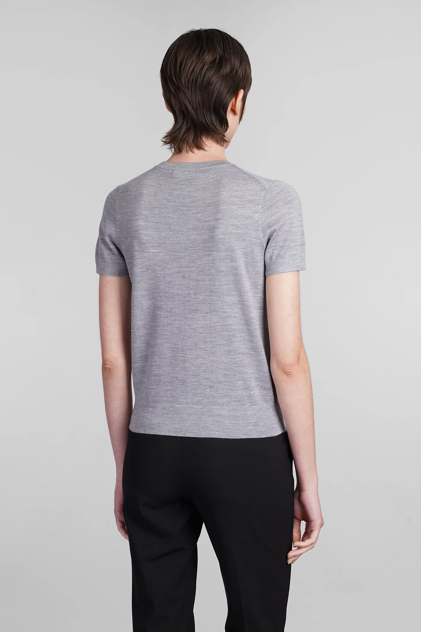 T-Shirt in grey wool - Image 3