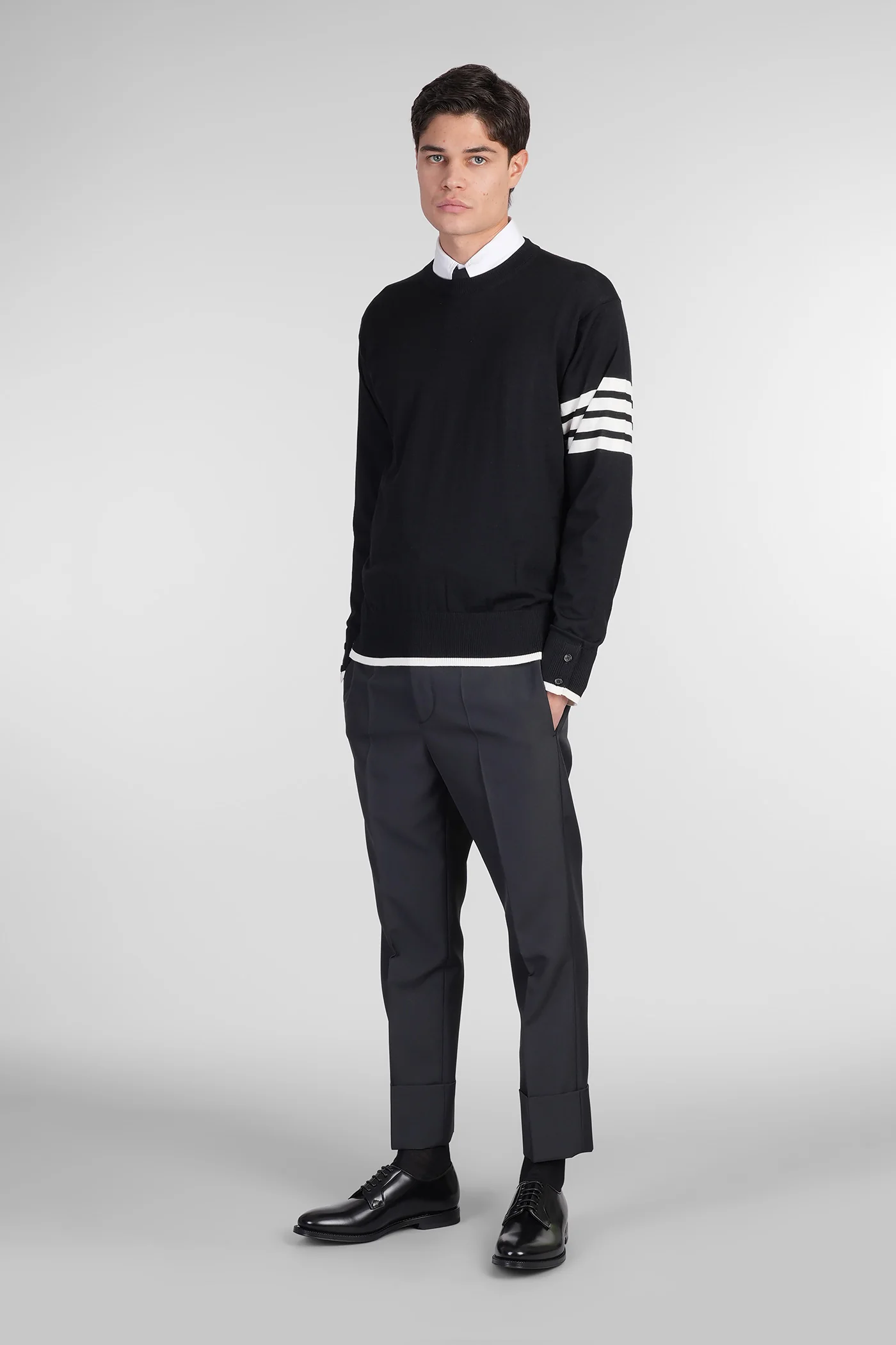 Knitwear in black wool - Image 2