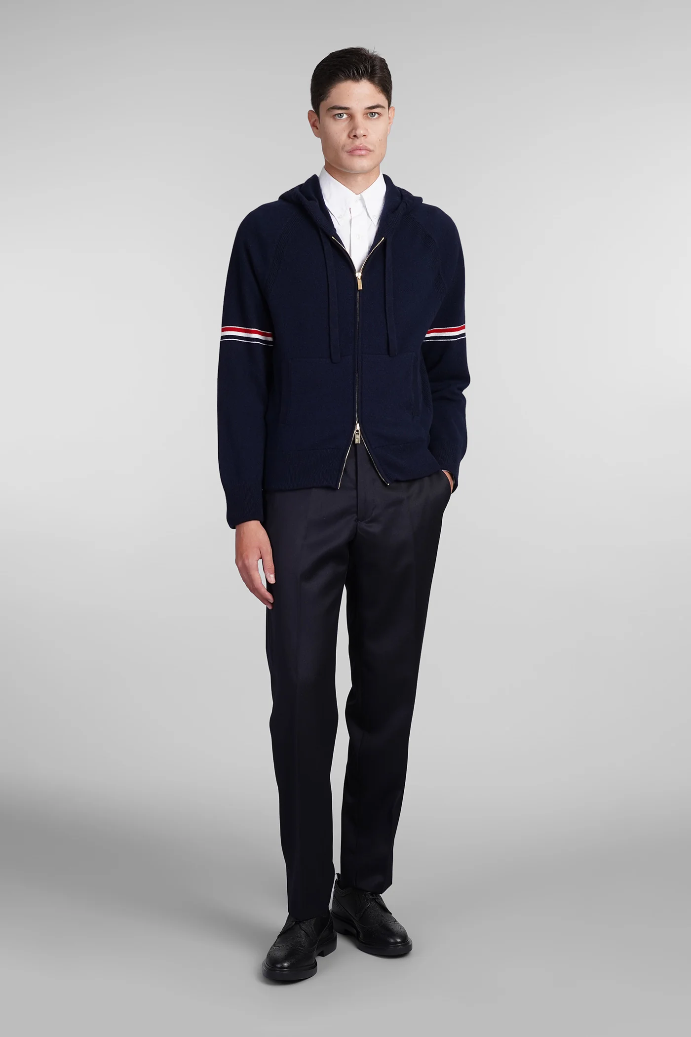 Knitwear in blue cashmere - Image 2