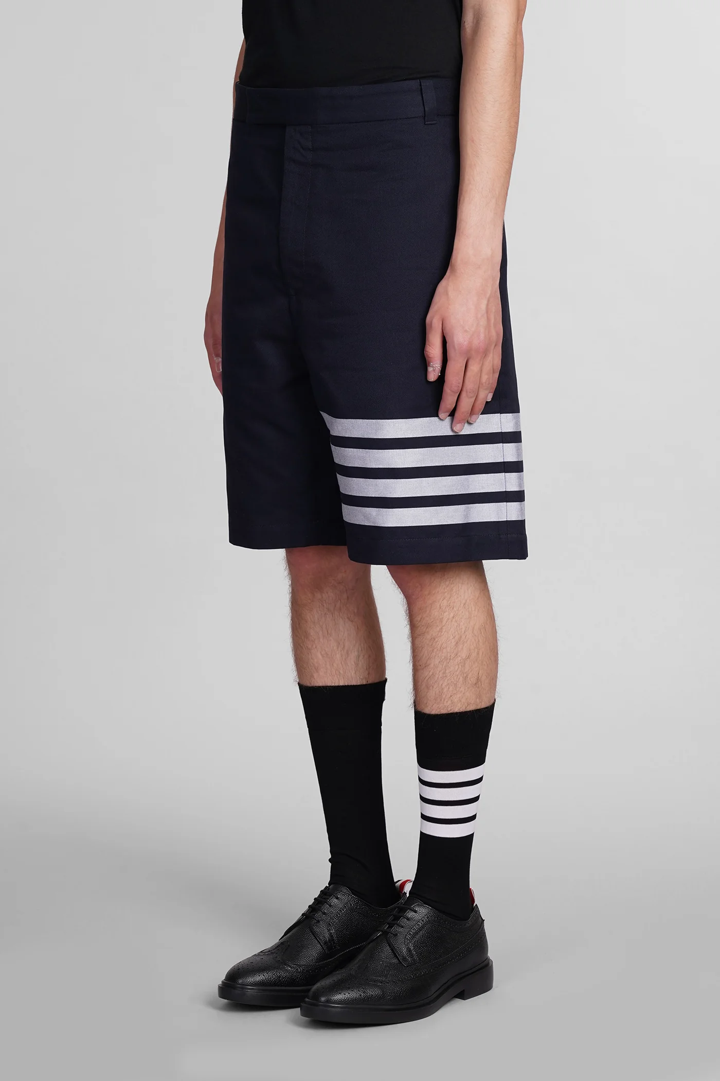 Shorts in blue cotton - Image 4