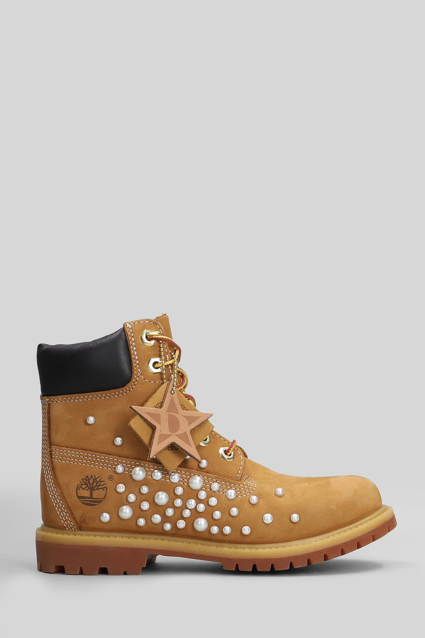Premium 6 In Lace Combat boots in beige nubuck - Image 31