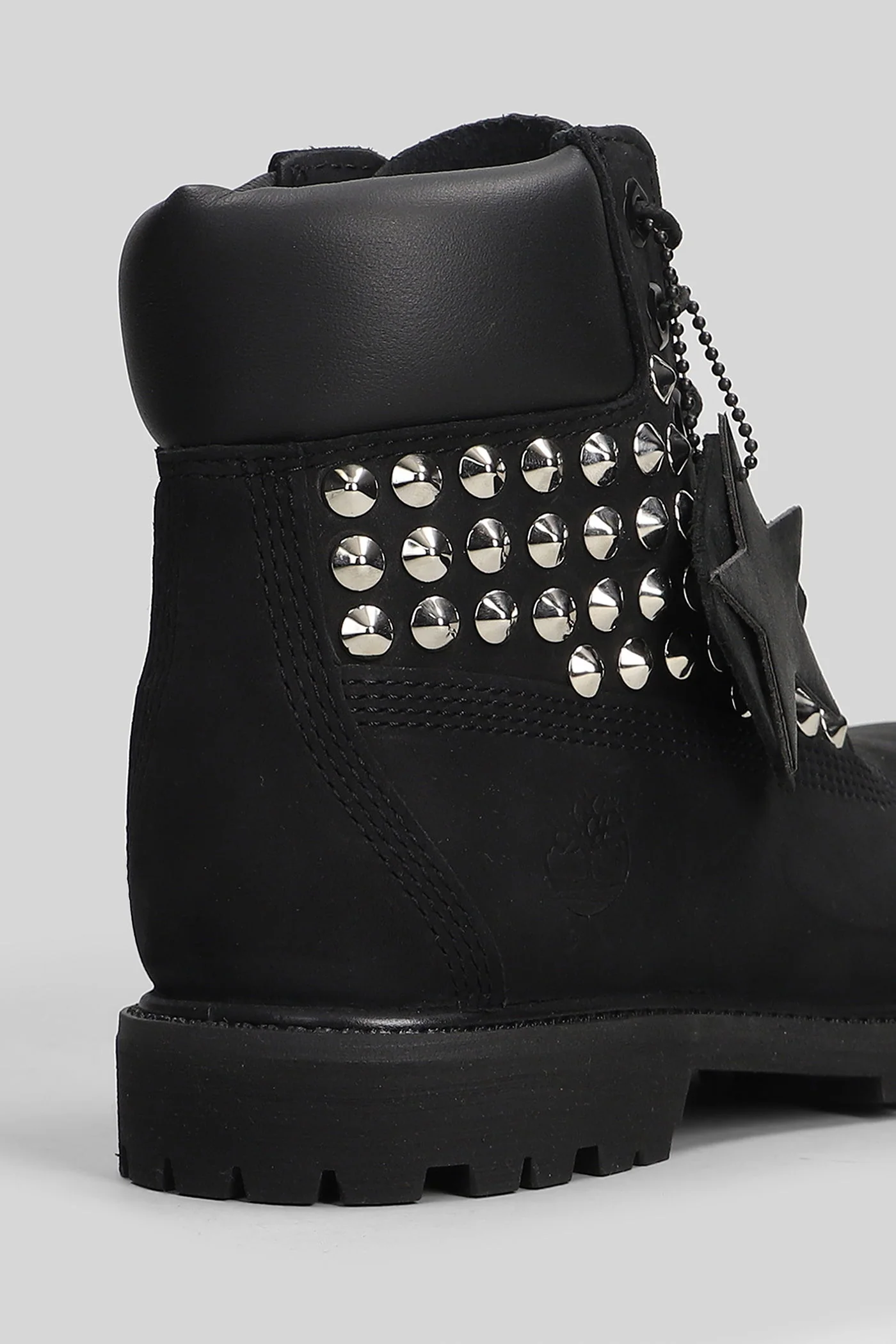 Premium 6 In Lace Combat boots in black nubuck - Image 5