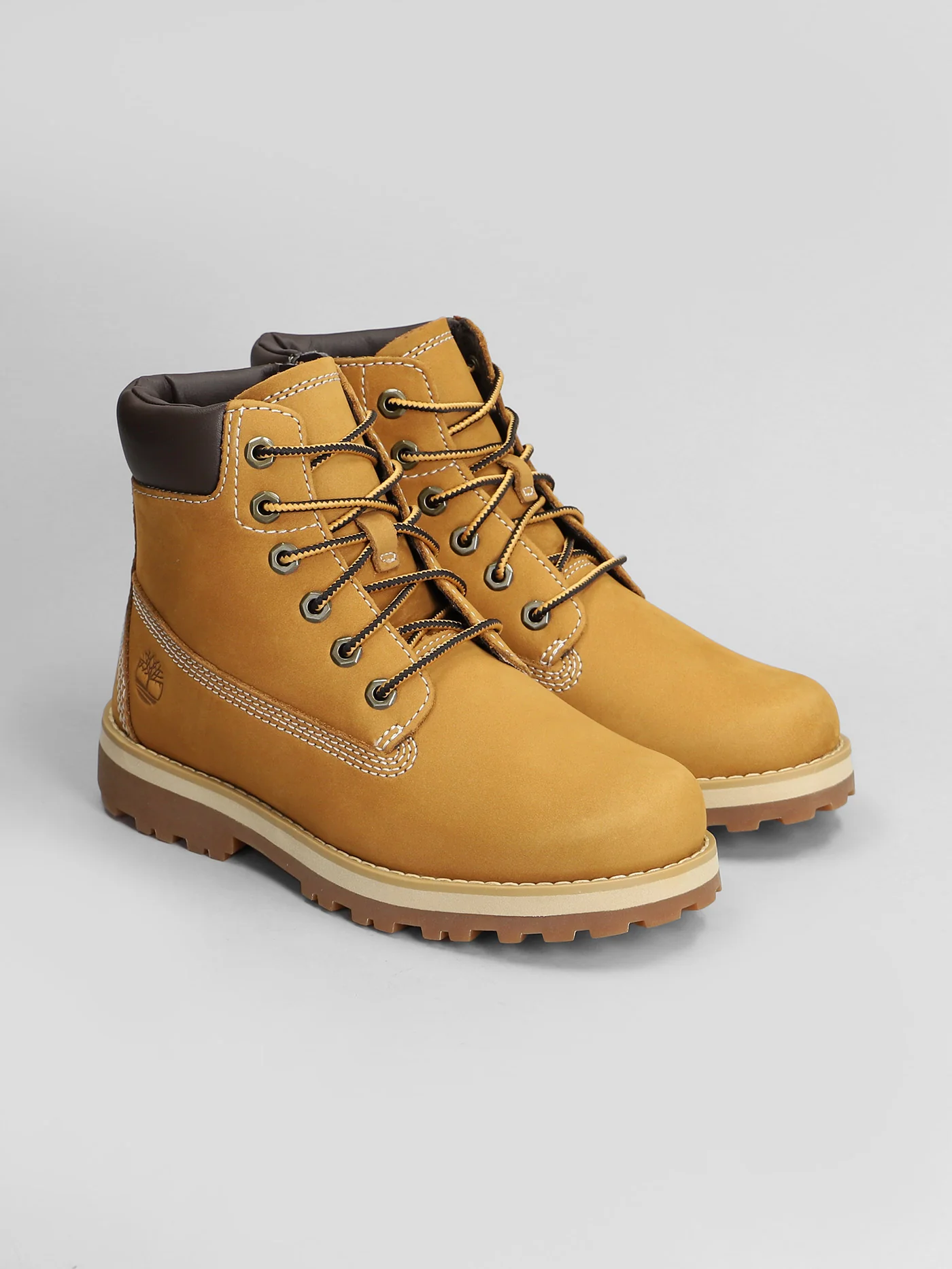 Courma Mid Lace Boot Combat boots in beige nubuck - Image 2