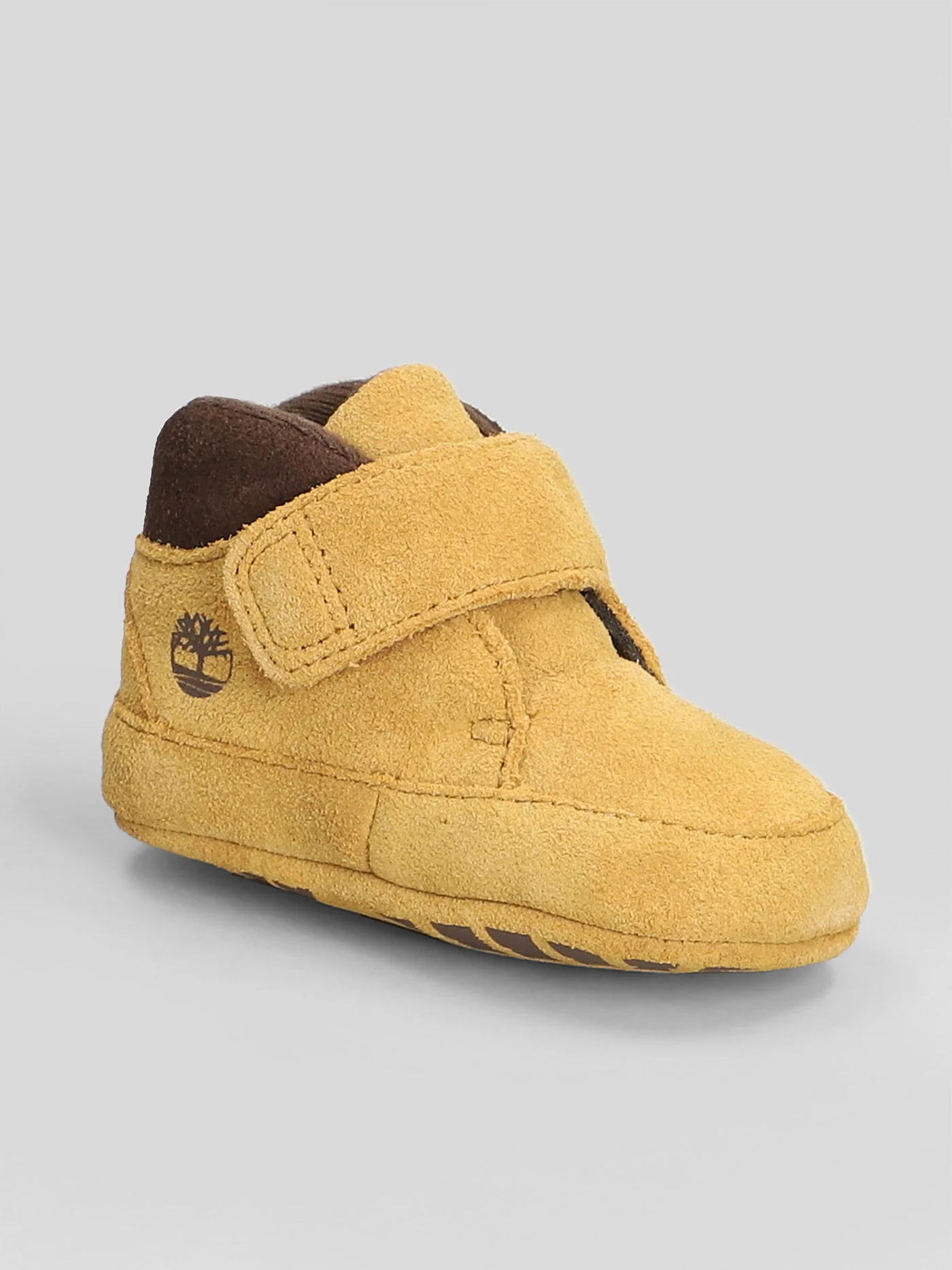 Crib Mid Hook&Loop Ankle boots in beige suede - Image 5