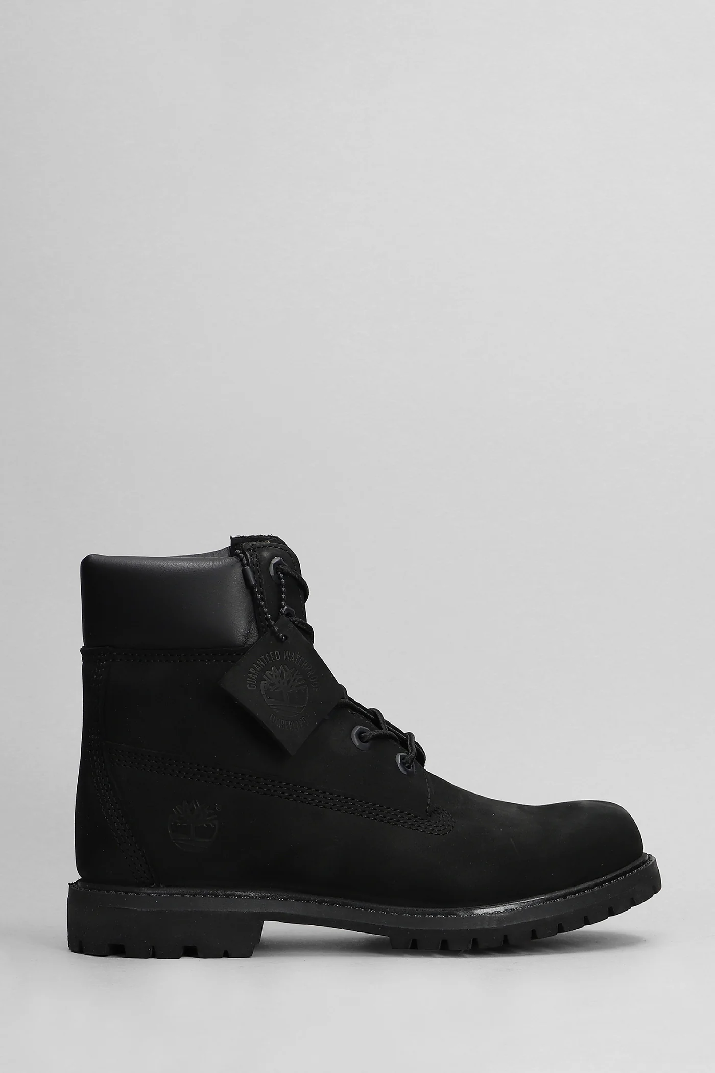 Premium 6 In Lace Combat boots in black nubuck - Image 16