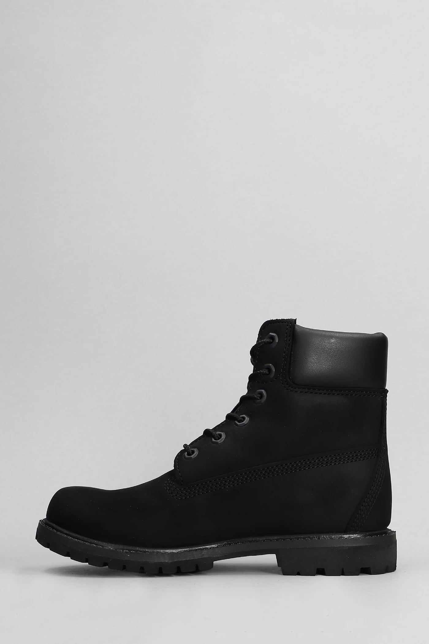 Premium 6 In Lace Combat boots in black nubuck - Image 48