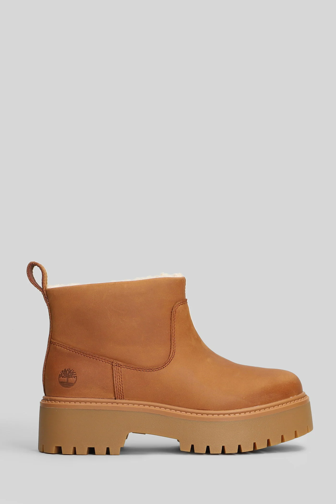 Stone Street Combat boots in leather color nubuck