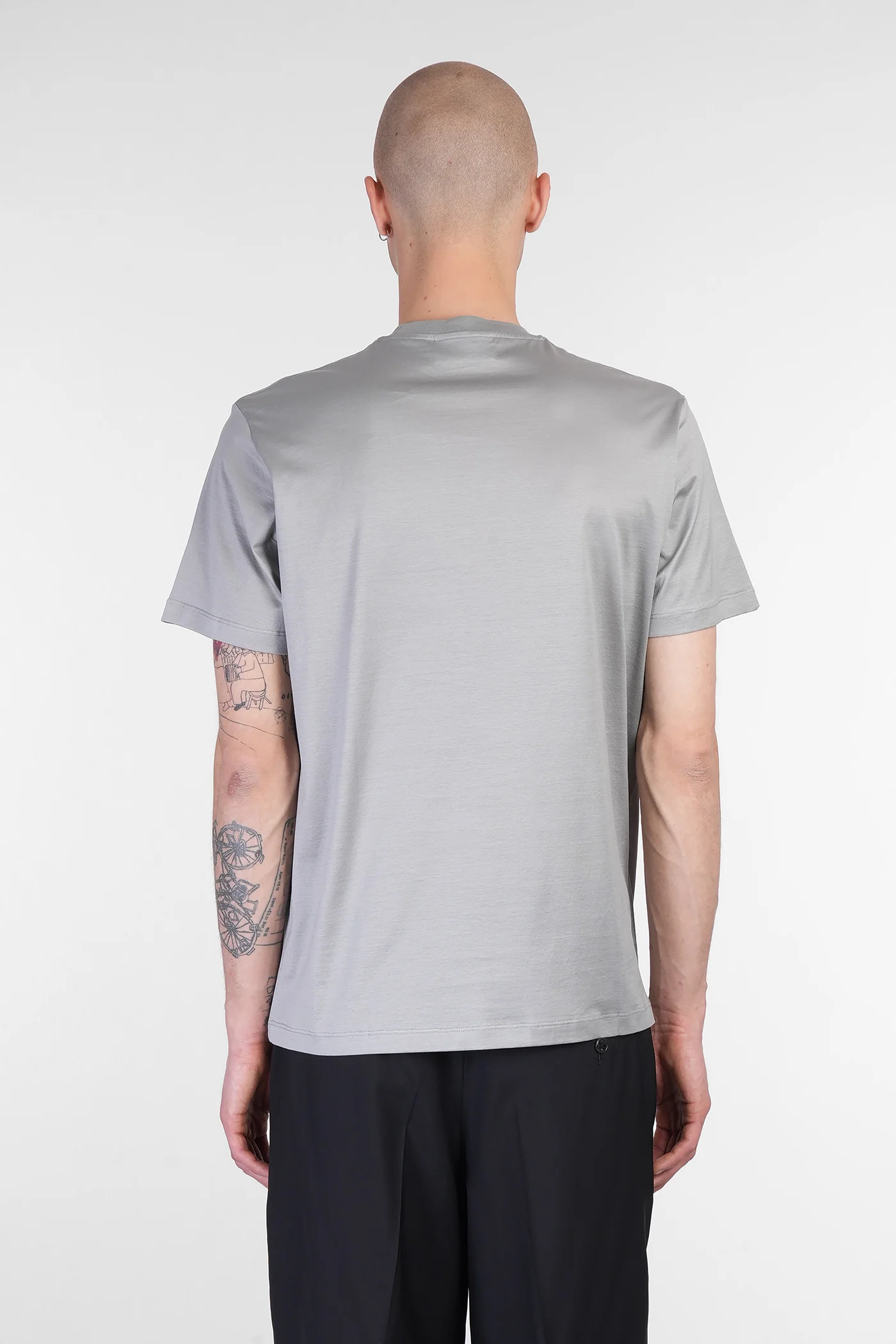 T-Shirt in grey cotton - Image 3