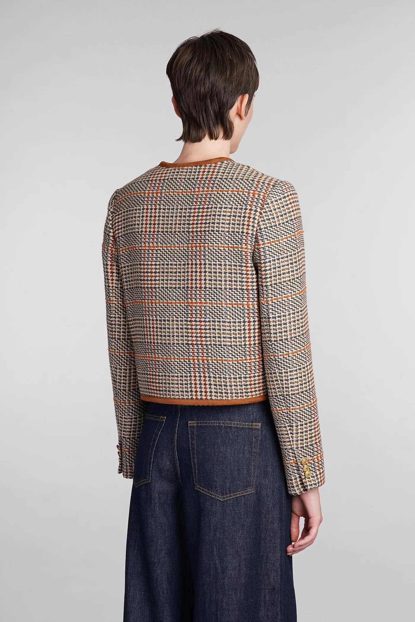 Casual jacket in multicolor wool - Image 3