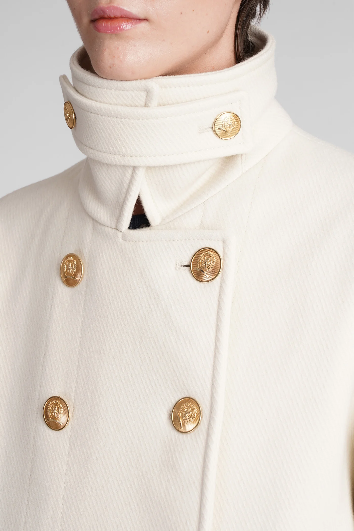 Coat in beige wool - Image 5