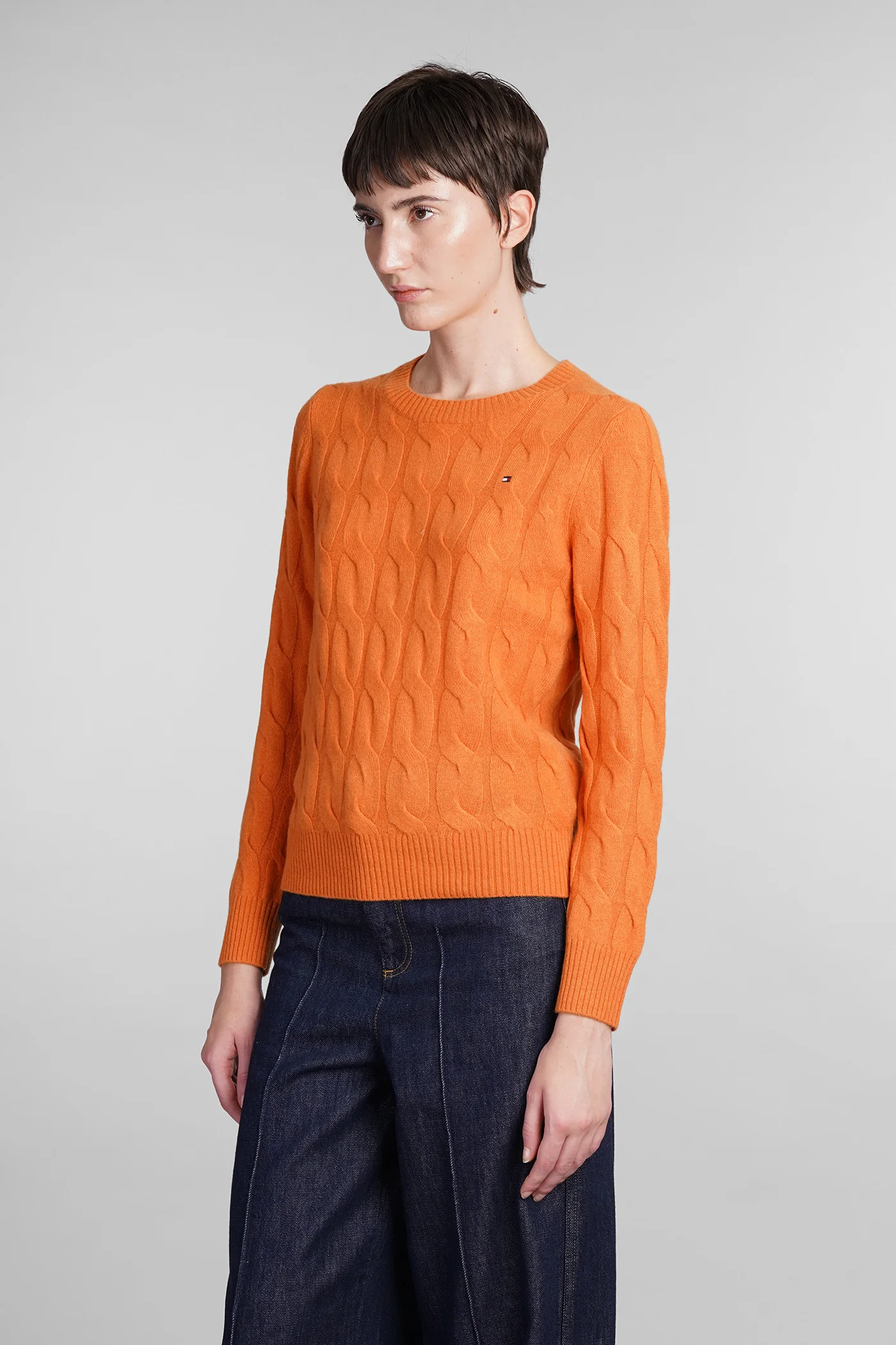 Knitwear in orange wool - Image 4
