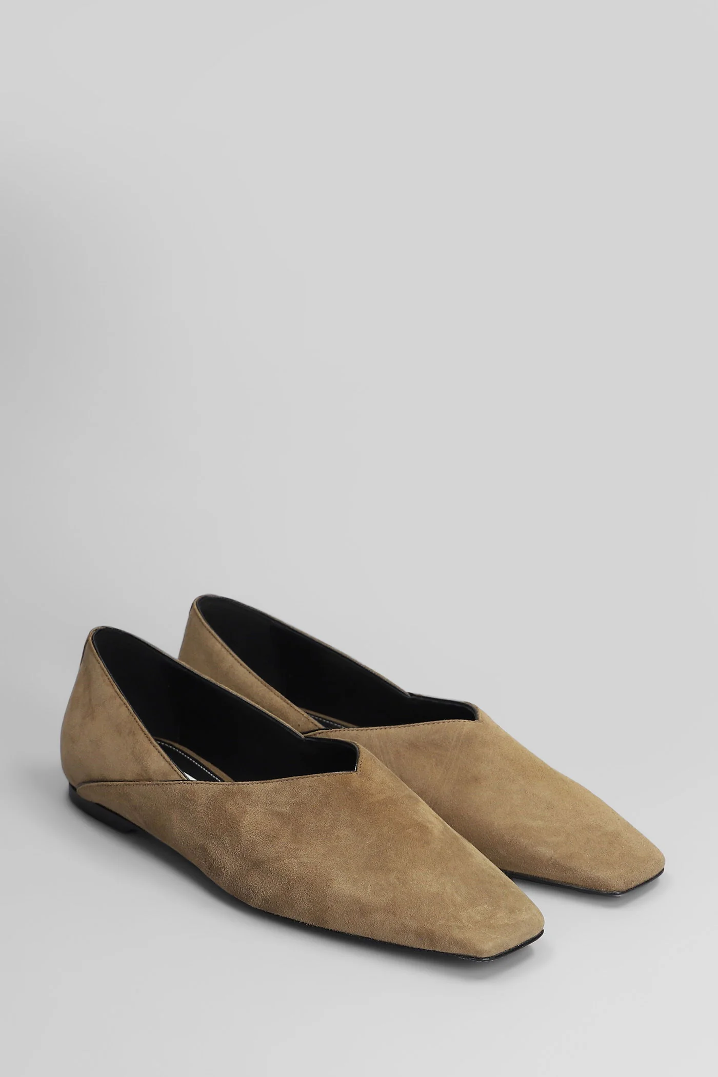 Ballet flats in brown suede - Image 2