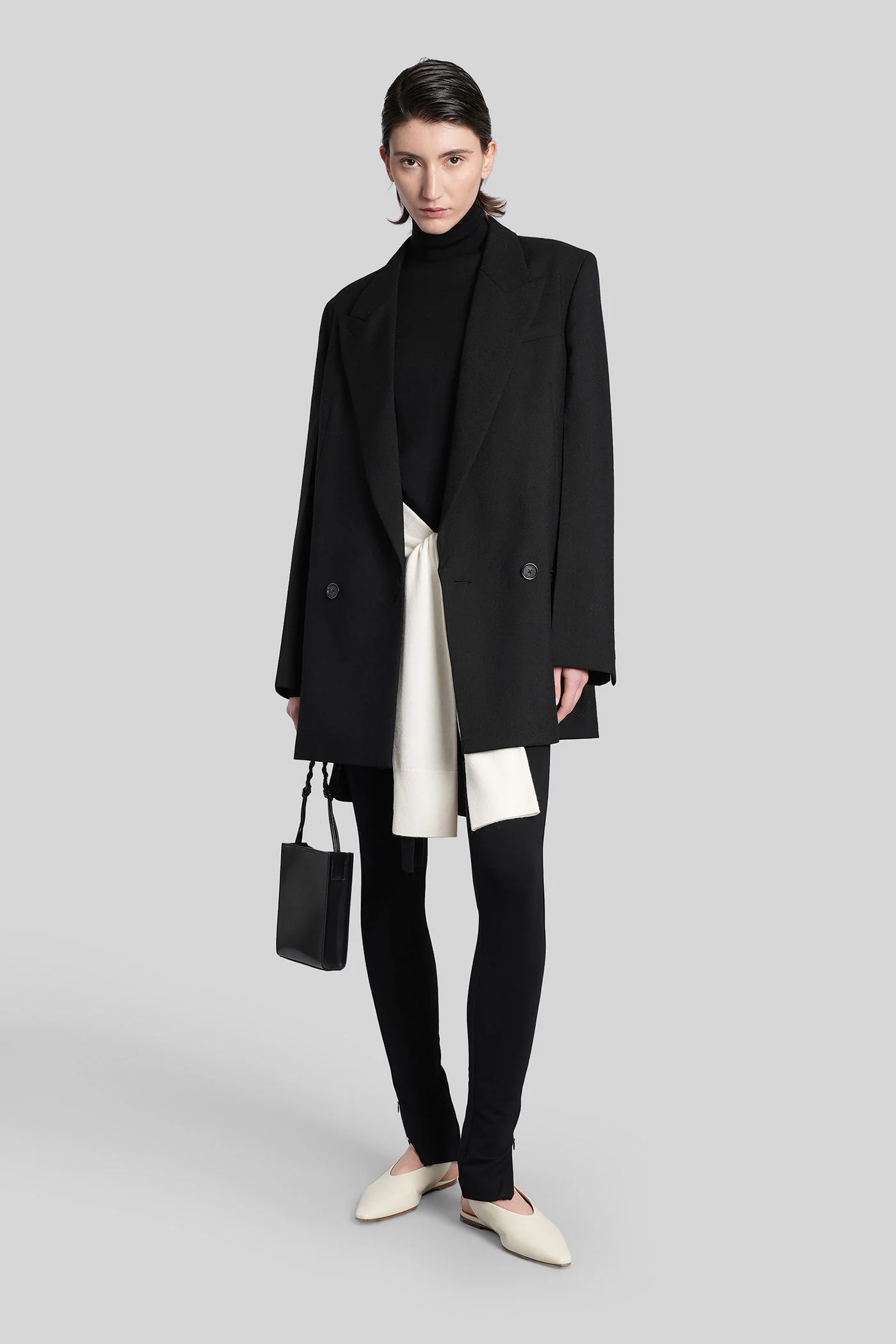 Knitwear in black wool - Image 2