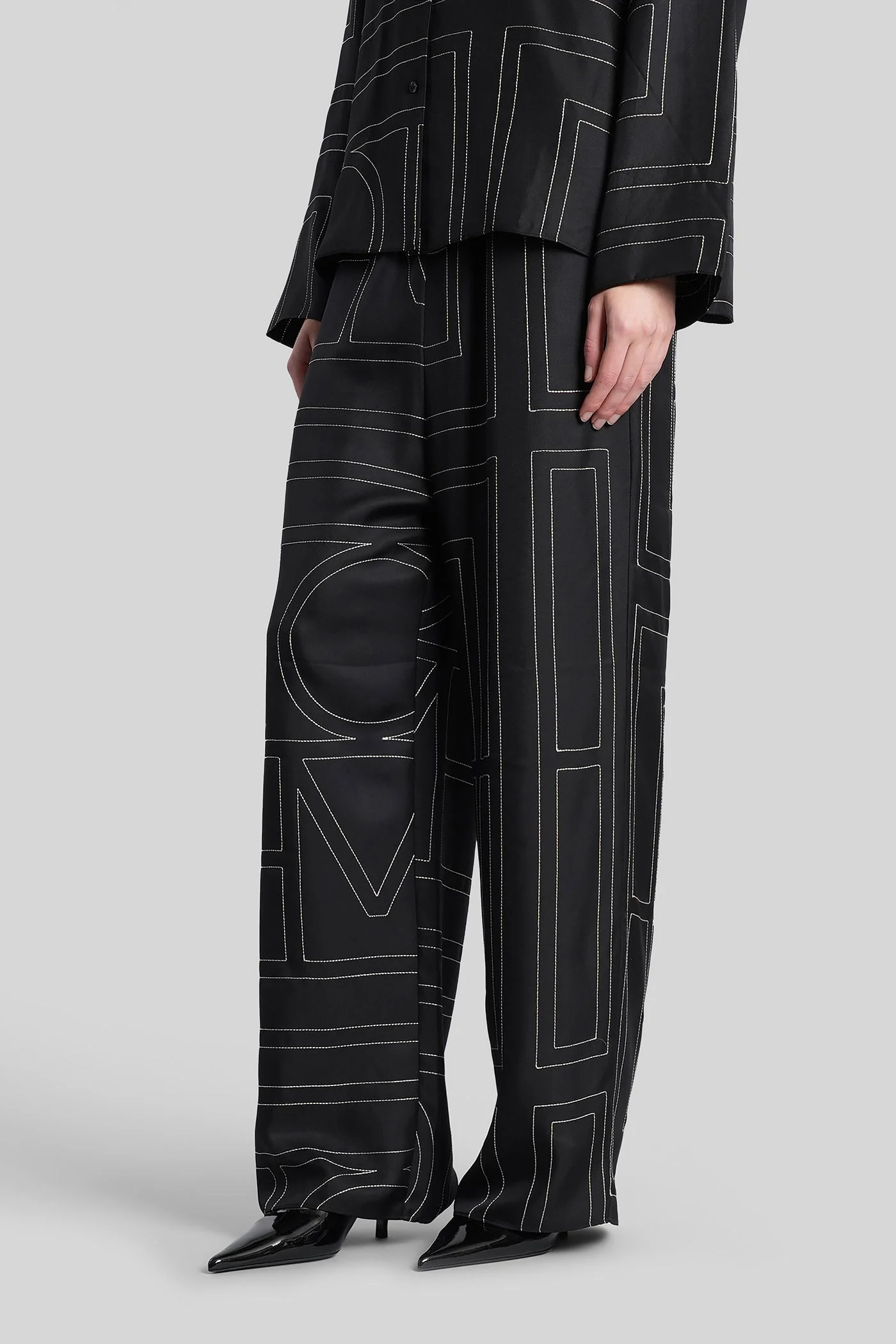 Pants in black silk - Image 4