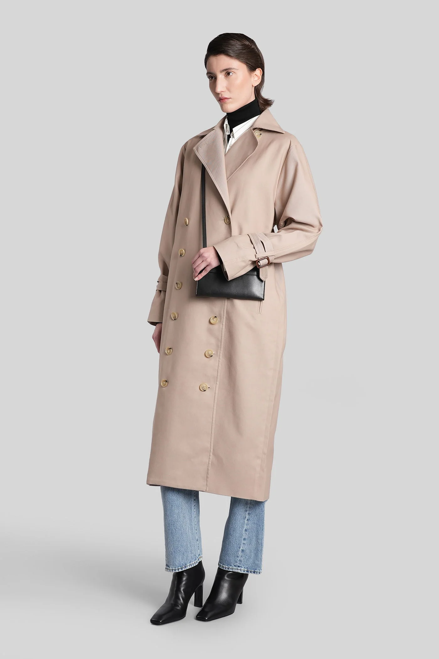 Trench in beige cotton - Image 4