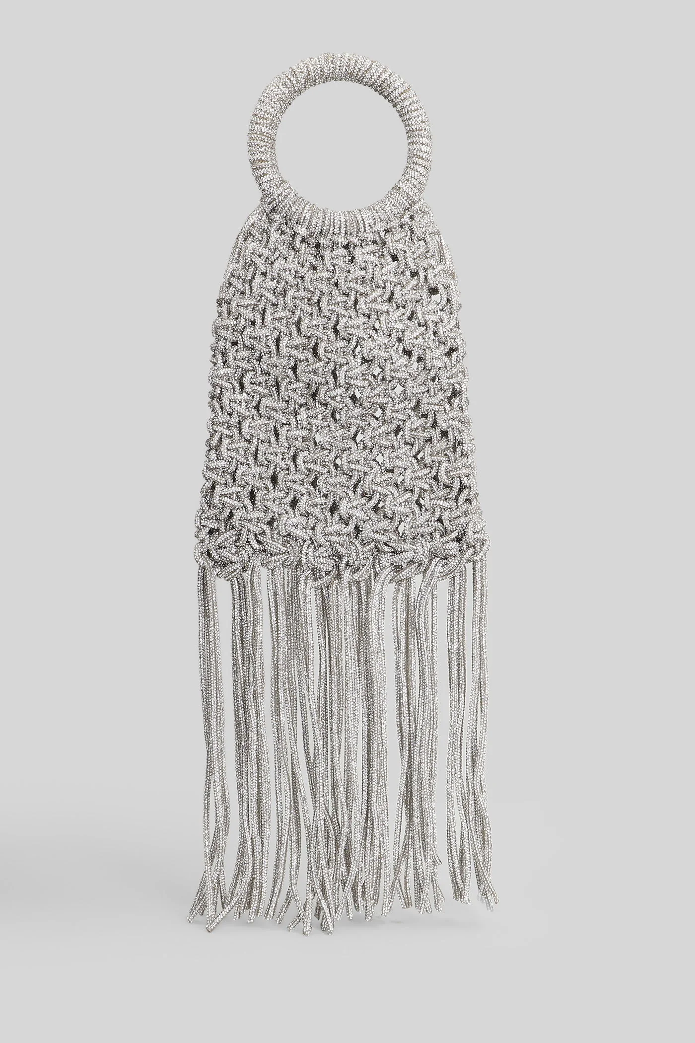 Maronti Hand bag in silver polyester - Image 3